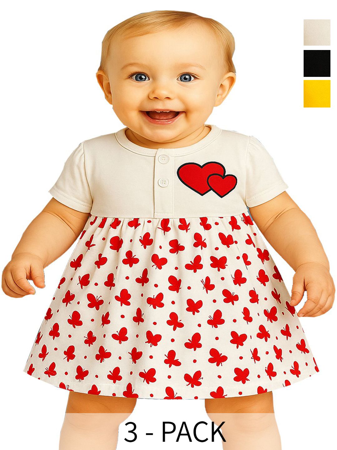 KidzzCart Polka Dot Print Fit & Flare Dress-picture-58