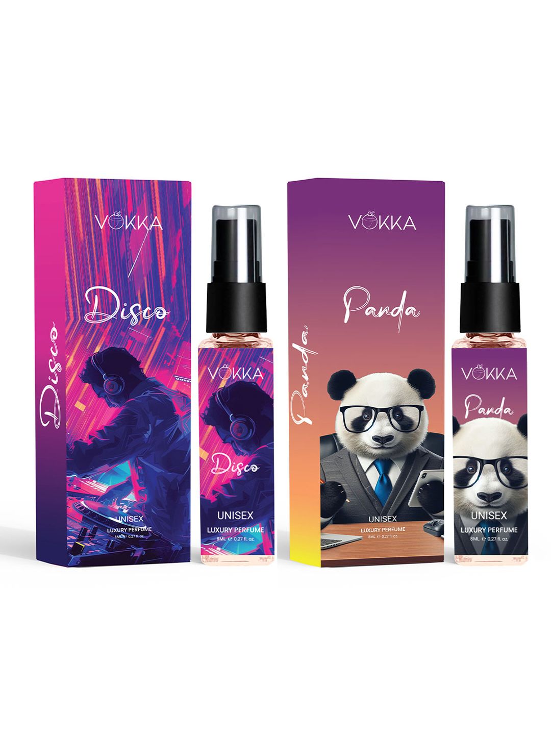 VOKKA Set Of 2 Disco & Panda Long Lasting Pocket Perfume - 8ml Each-picture-47