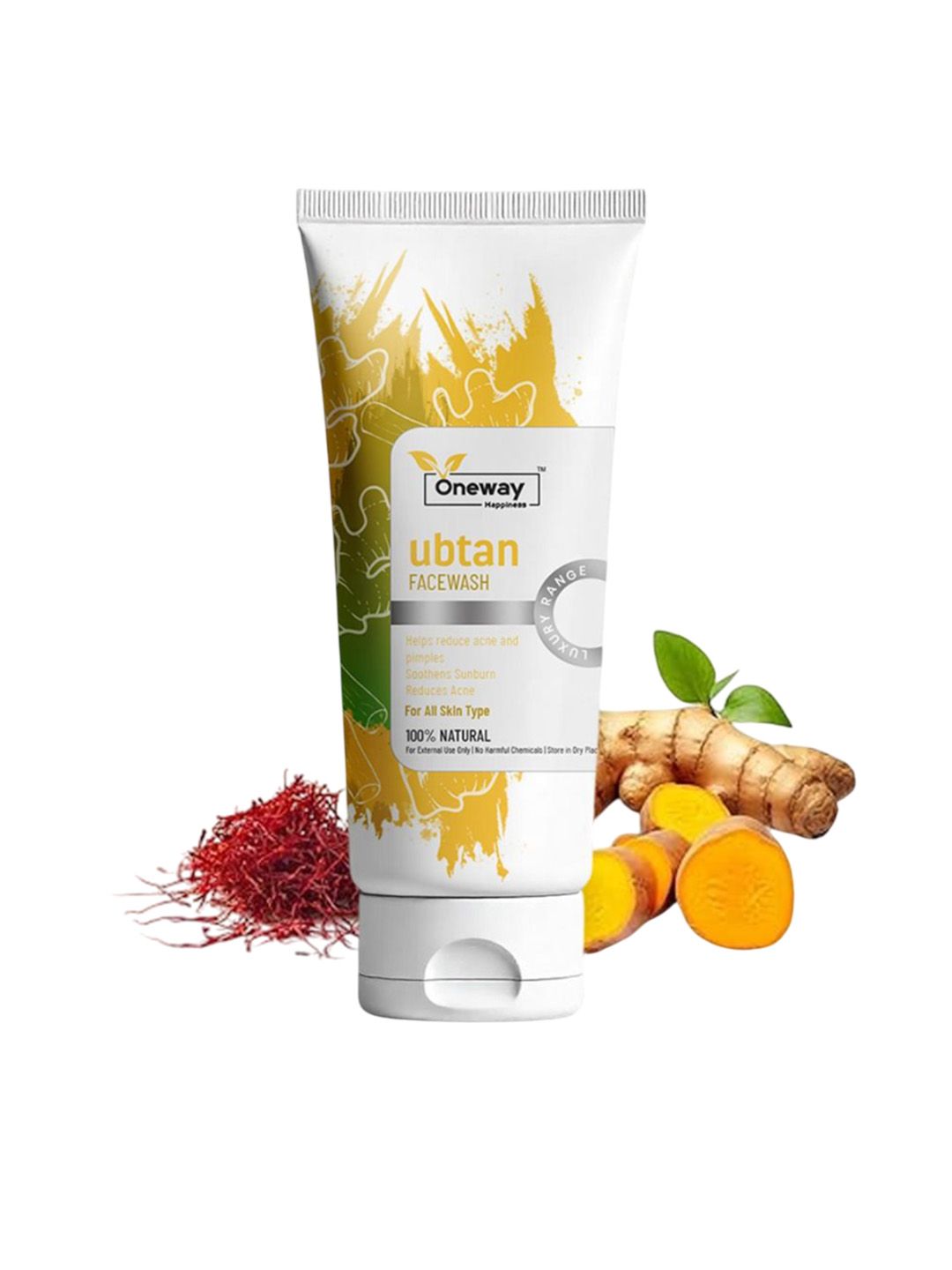 Oneway Happiness Ubtan Natural Glow Face Wash- 100 ml-picture-39