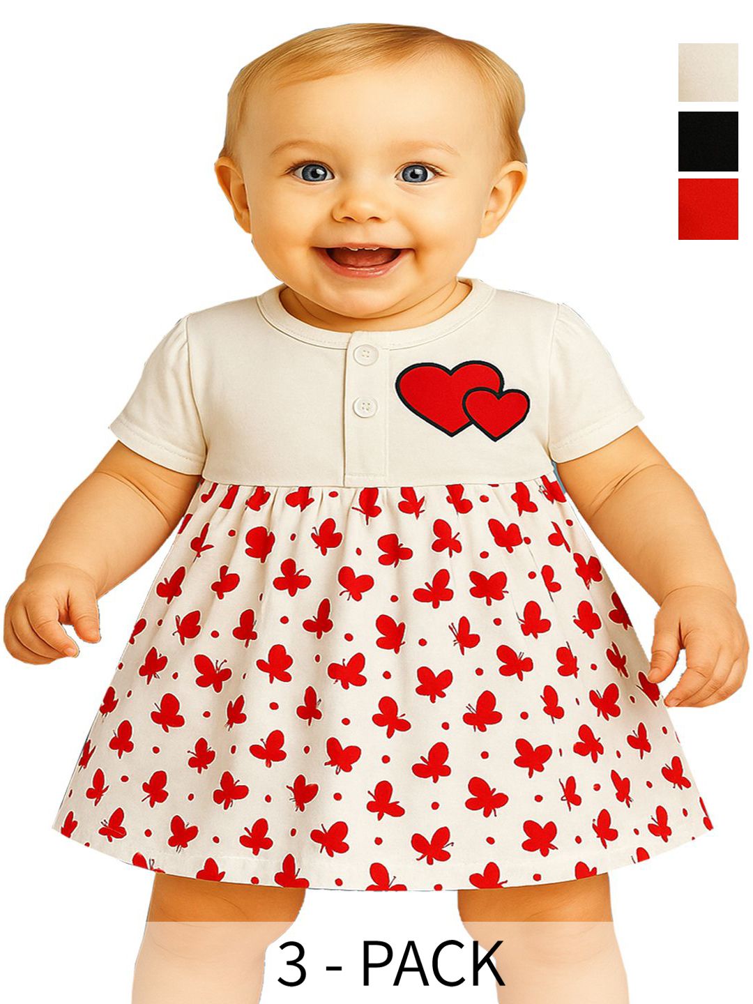 KidzzCart Polka Dot Print Fit & Flare Dress-picture-16