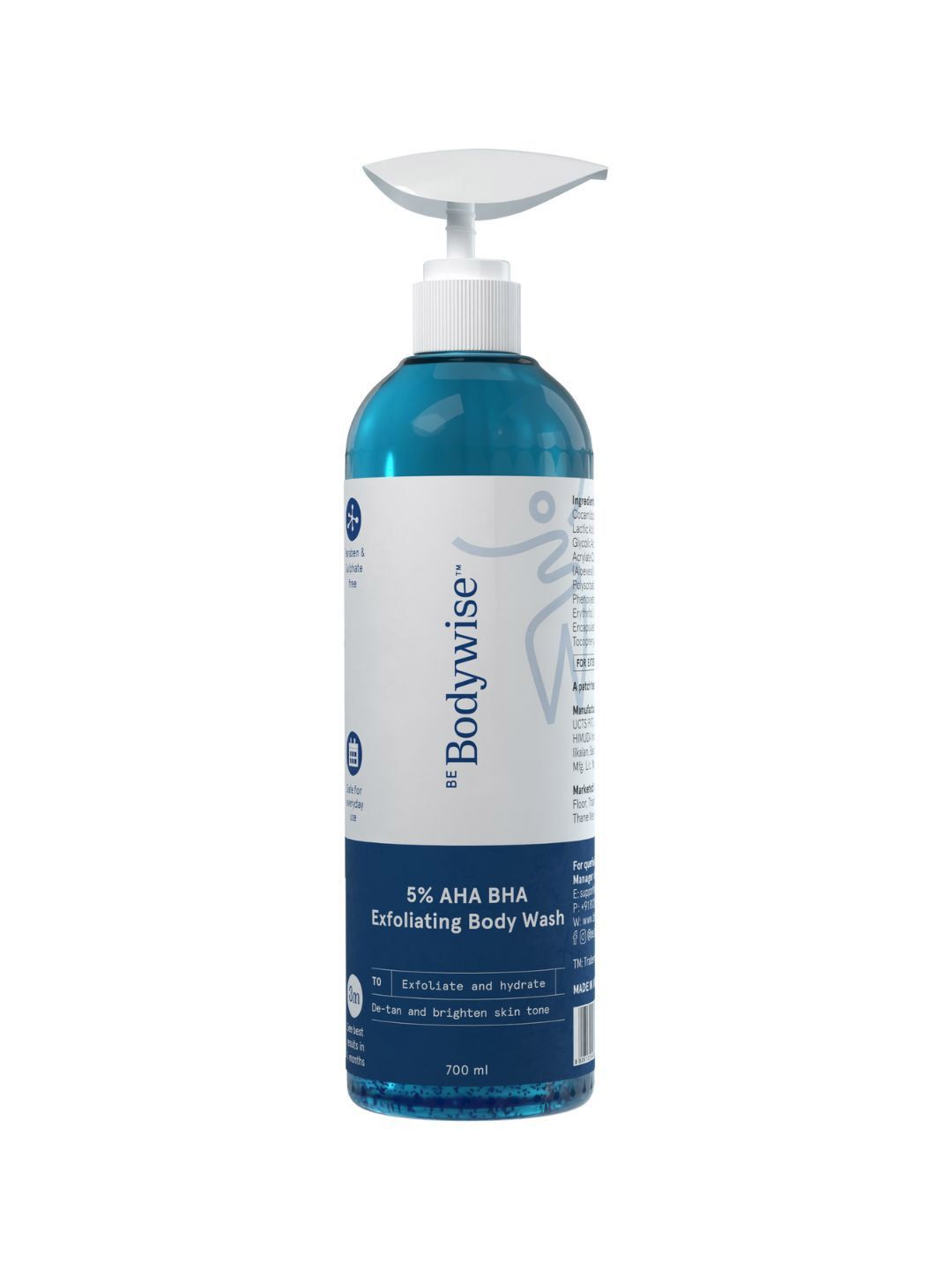 Be Bodywise 5% AHA BHA Exfoliating Body Wash - 700 ml