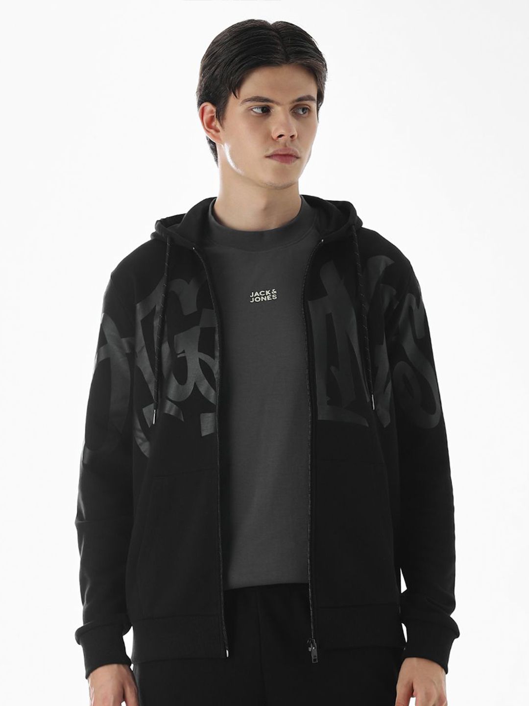 Jack & Jones Men Printed Hooded Sweatshirt-picture-42