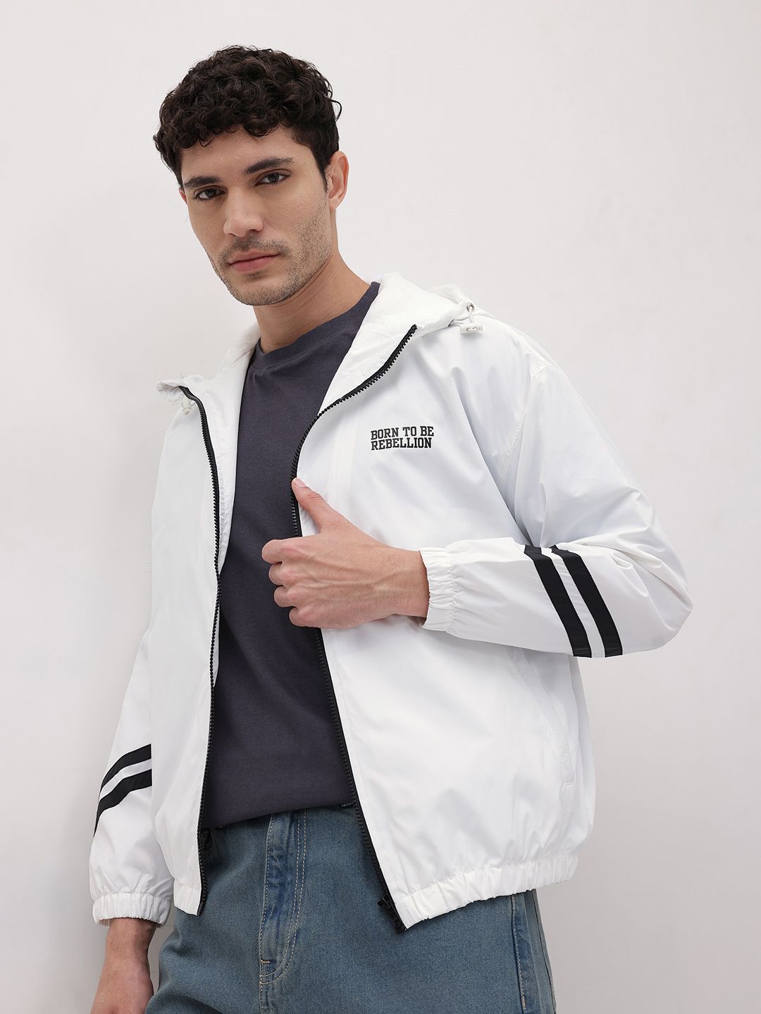 The Roadster Life Co. Typography Print Hooded Tailored Jacket-picture-49