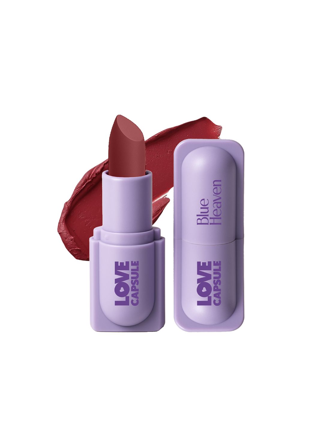 Blue Heaven Love Capsule Long-Lasting Powder Matte Lipstick - Midnight Berry-image-1