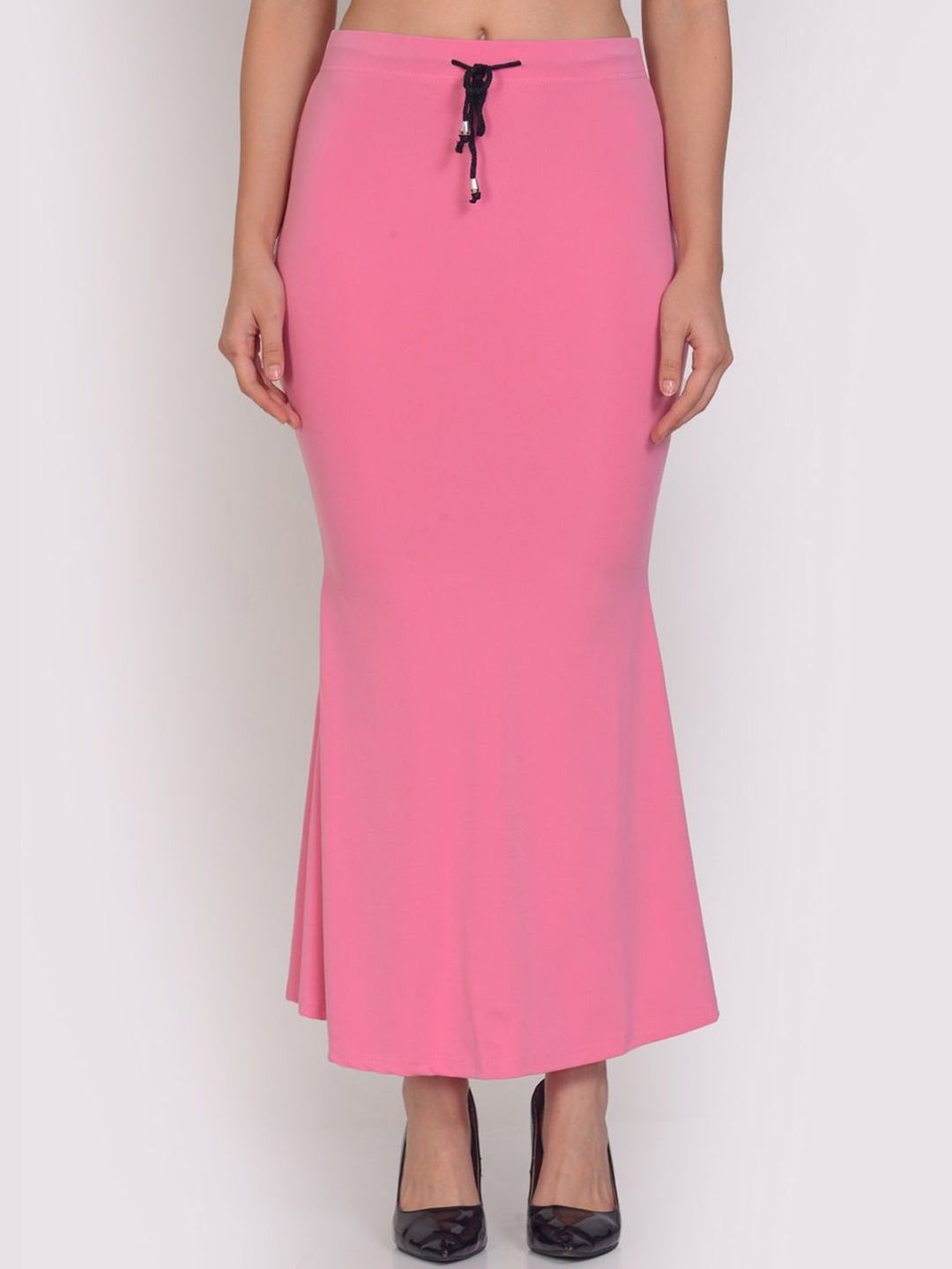DressBerry Women Pink Nylon Saree Shapewear-image-18