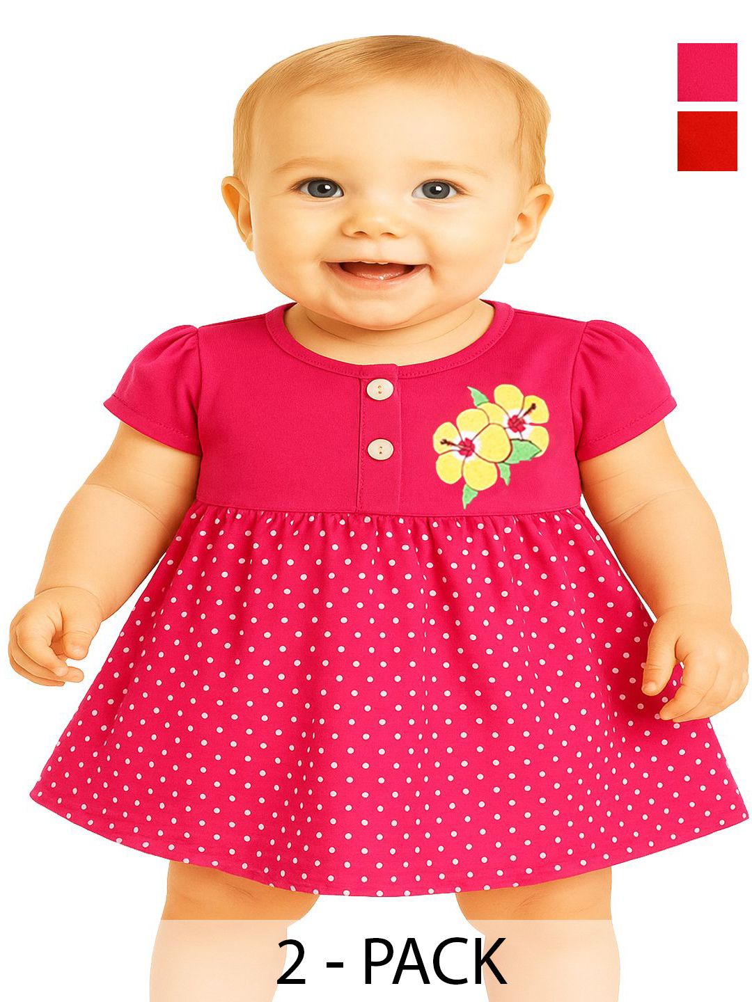 KidzzCart Polka Dot Print Fit & Flare Dress-picture-13