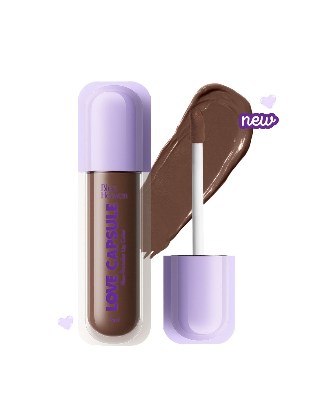 Blue Heaven Love Capsule One Swipe Formula Non Transfer Lip Colour 5ml - Light Brew 04-picture-43