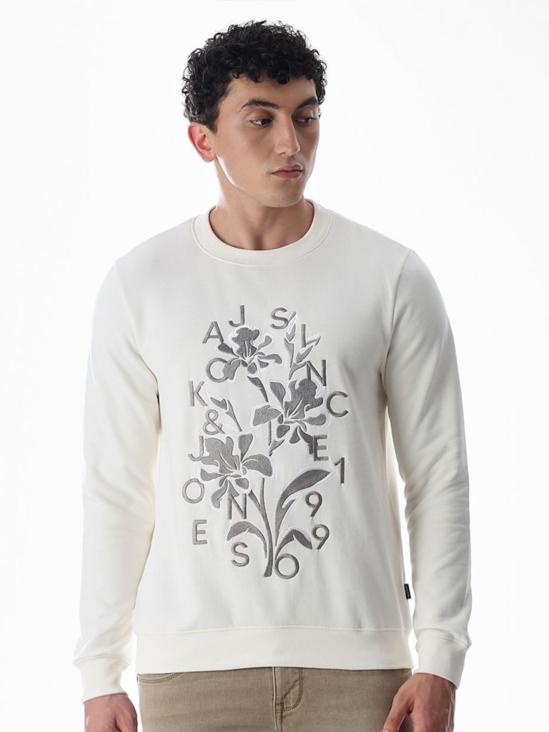 Jack & Jones Men Embroidered Round Neck Sweatshirt-picture-23