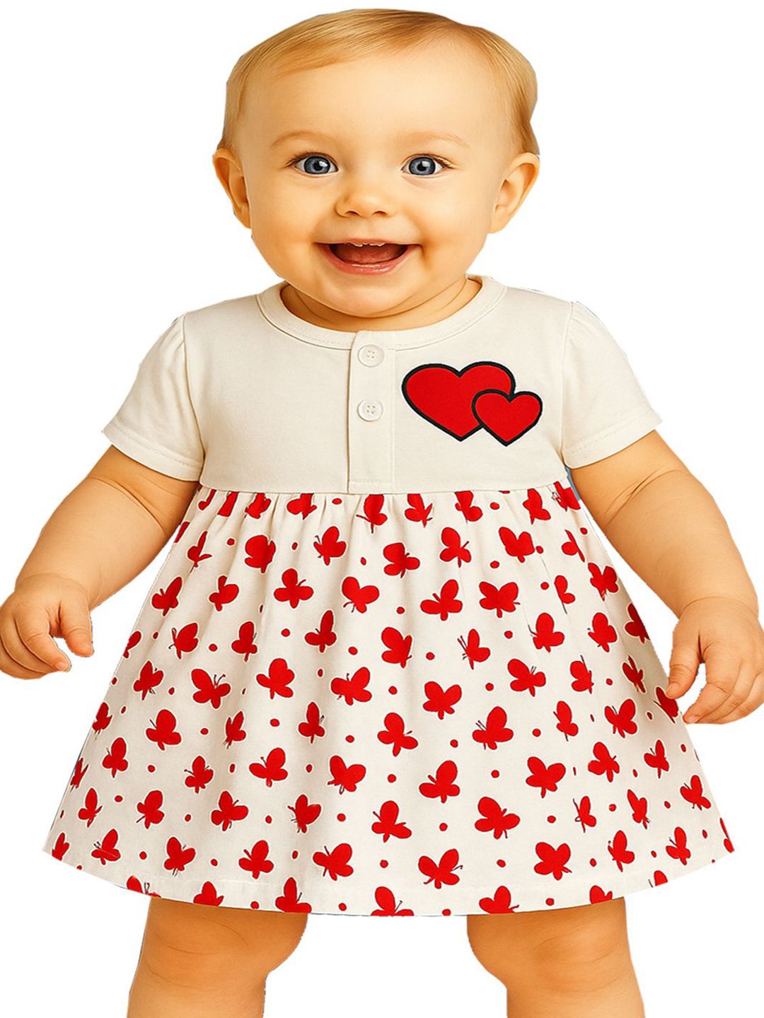 KidzzCart Polka Dot Print Fit & Flare Dress-picture-24