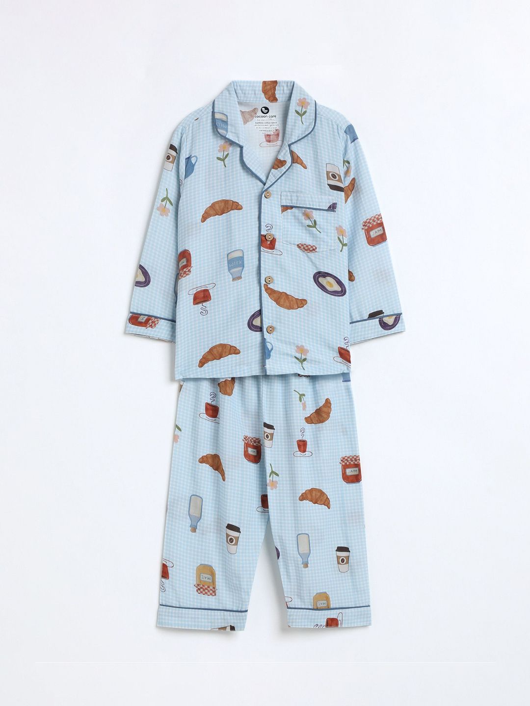 cocoon care Kids Conversational Printed Night Suit