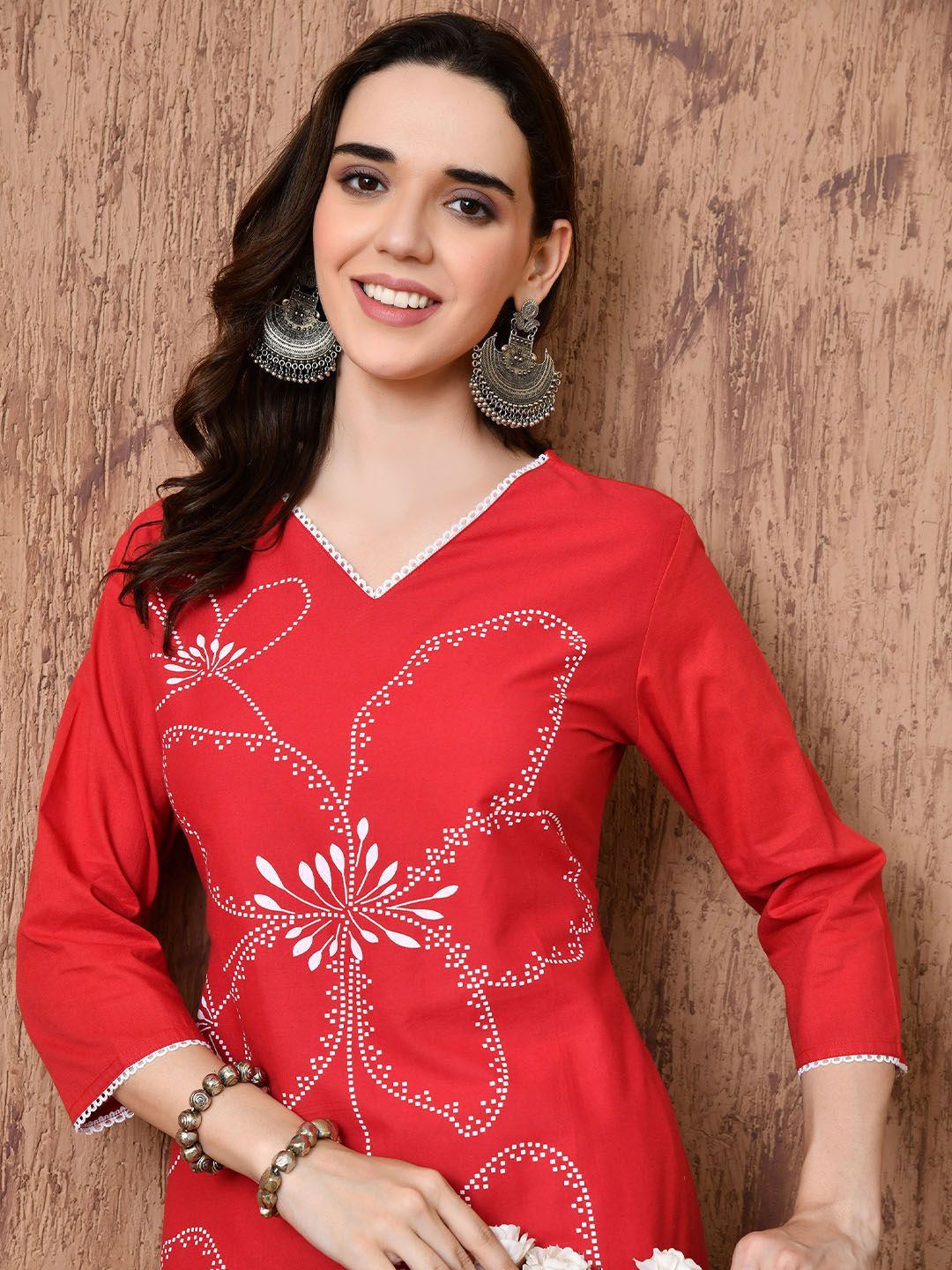 BKApparels Women Floral Printed Daily Cotton Straight Kurta-picture-37