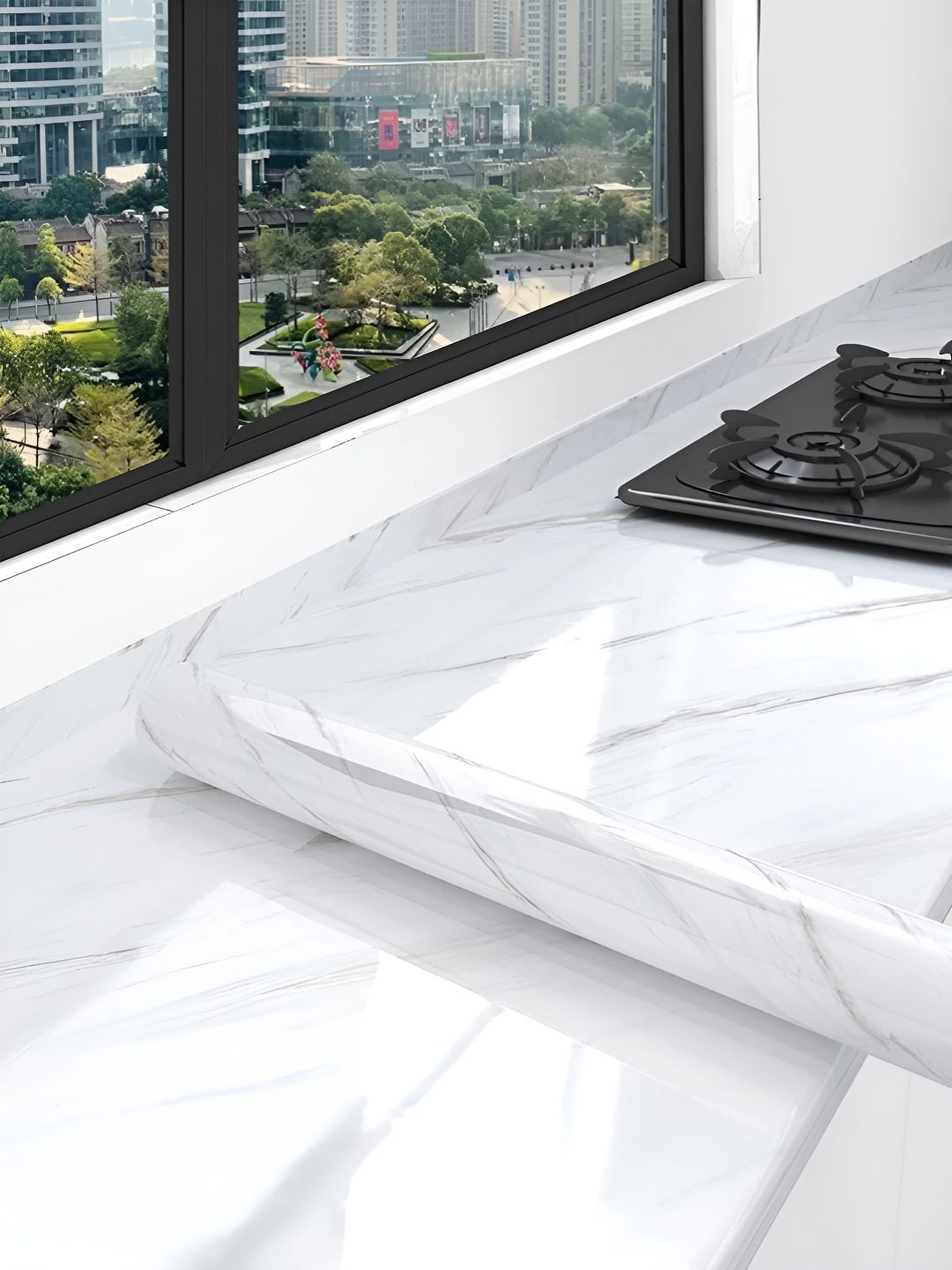 SEKHMET White & Grey Marble Printed Multi-Utility Kitchen Organiser-image-40