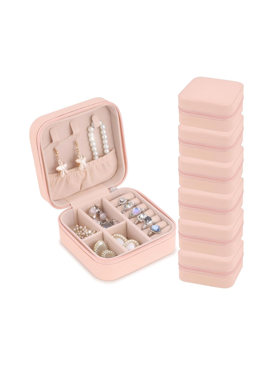 Virtuous Pink Set of 6 Water Resistant Jewellery Organiser Organisers-picture-20