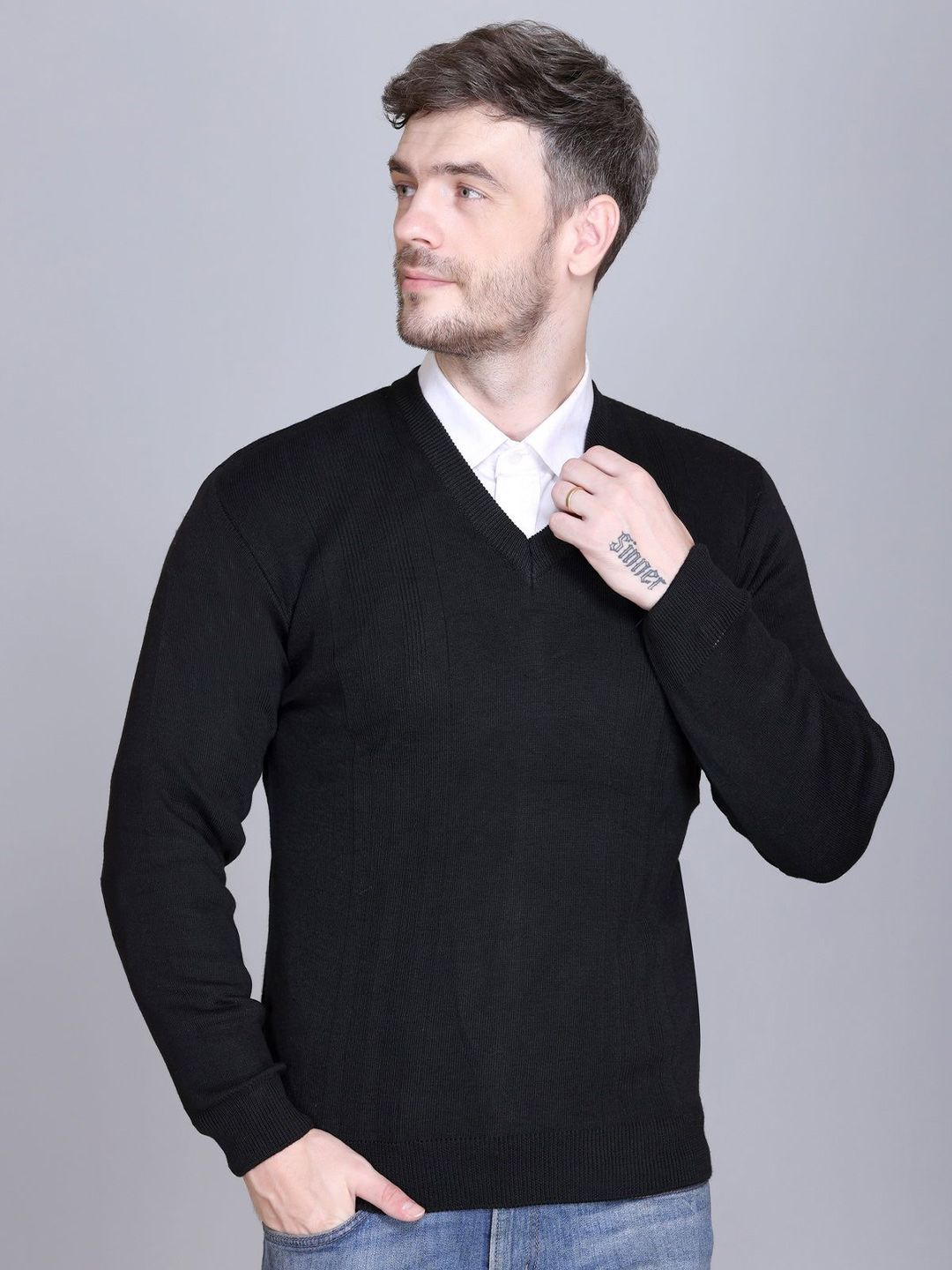 VENATORIA Men Ribbed Pullover-picture-48