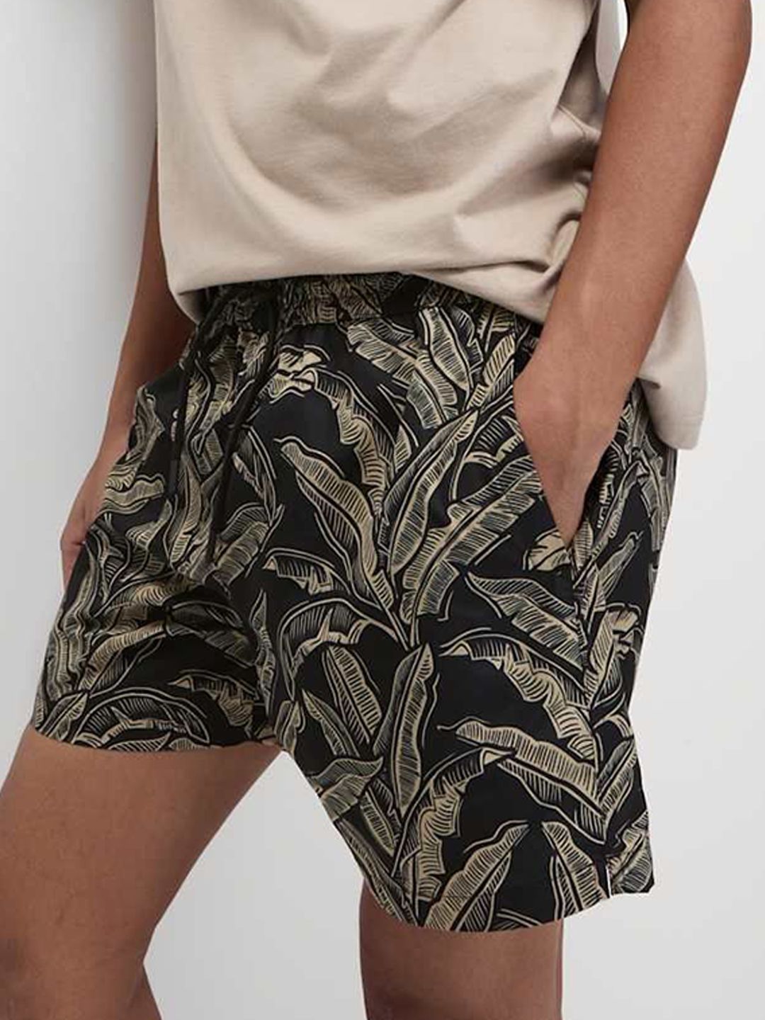Marks & Spencer Banana Leaf Printed Swim Shorts-picture-20