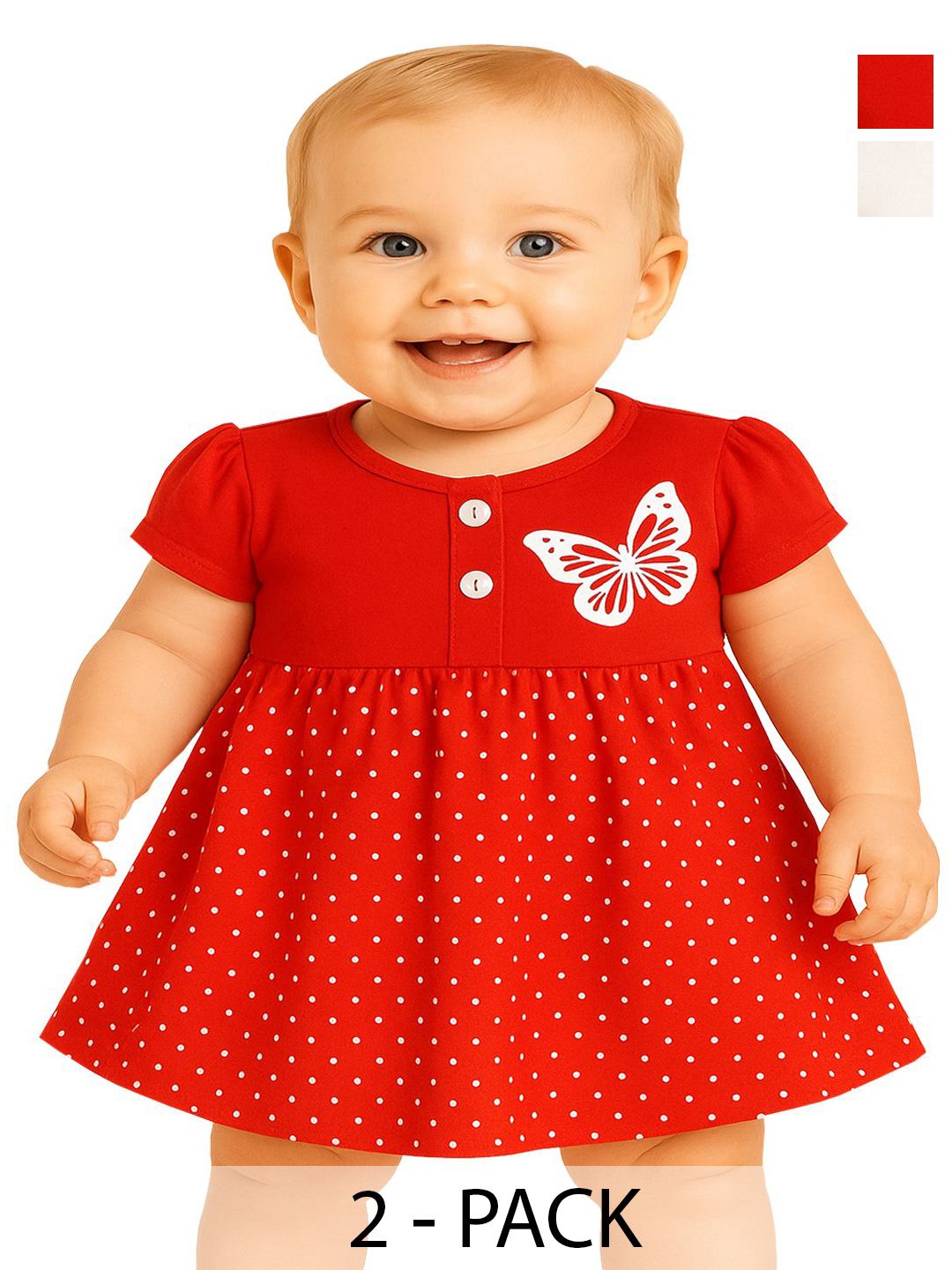 KidzzCart Polka Dot Print Fit & Flare Dress-picture-15
