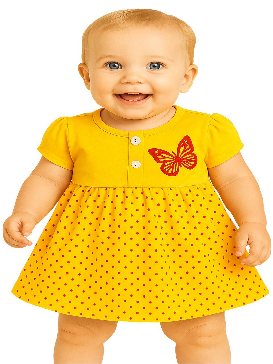 KidzzCart Polka Dot Print Fit & Flare Dress-picture-35