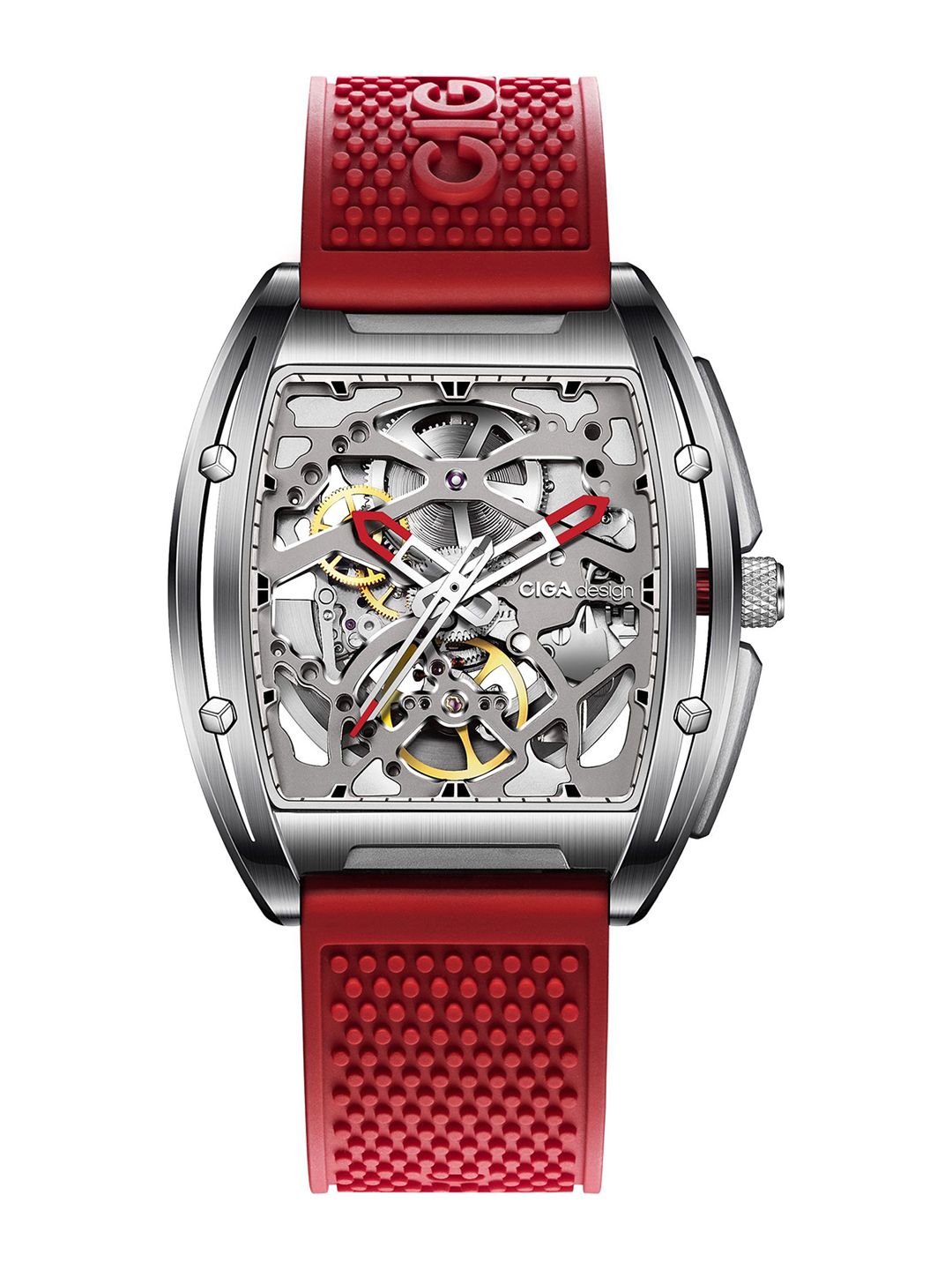 CIGA Design Men Edge Silicon Straps Analogue Automatic Motion Powered Watch Z031-SS01-W5RE-picture-22
