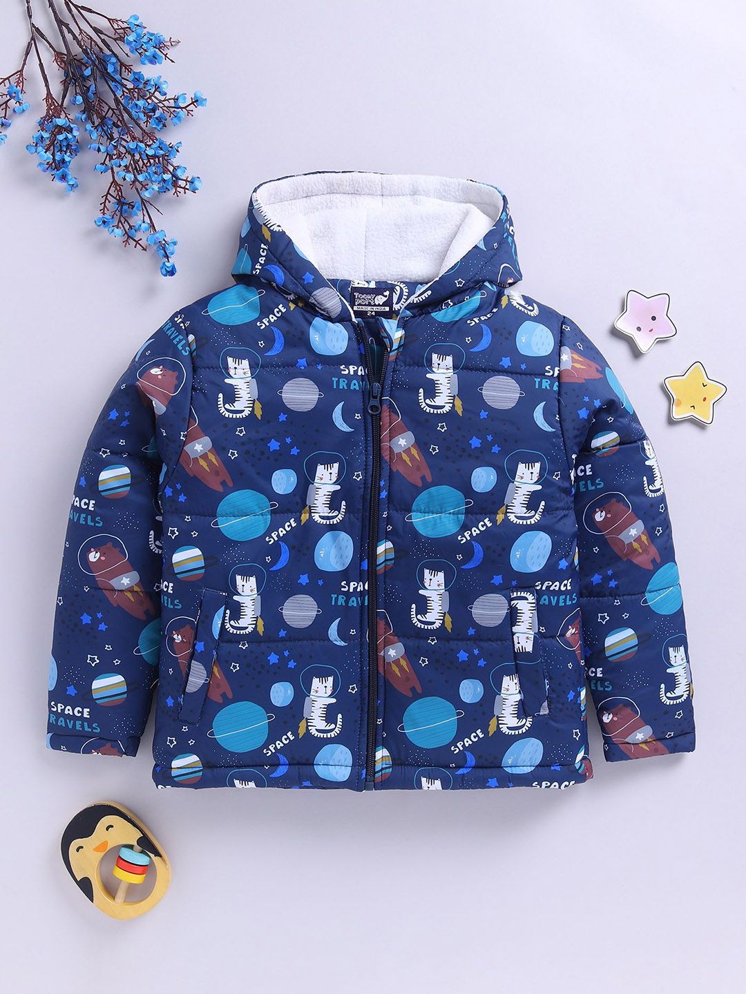 Toonyport Unisex Hooded Graphic Printed Puffer Jacket-picture-24