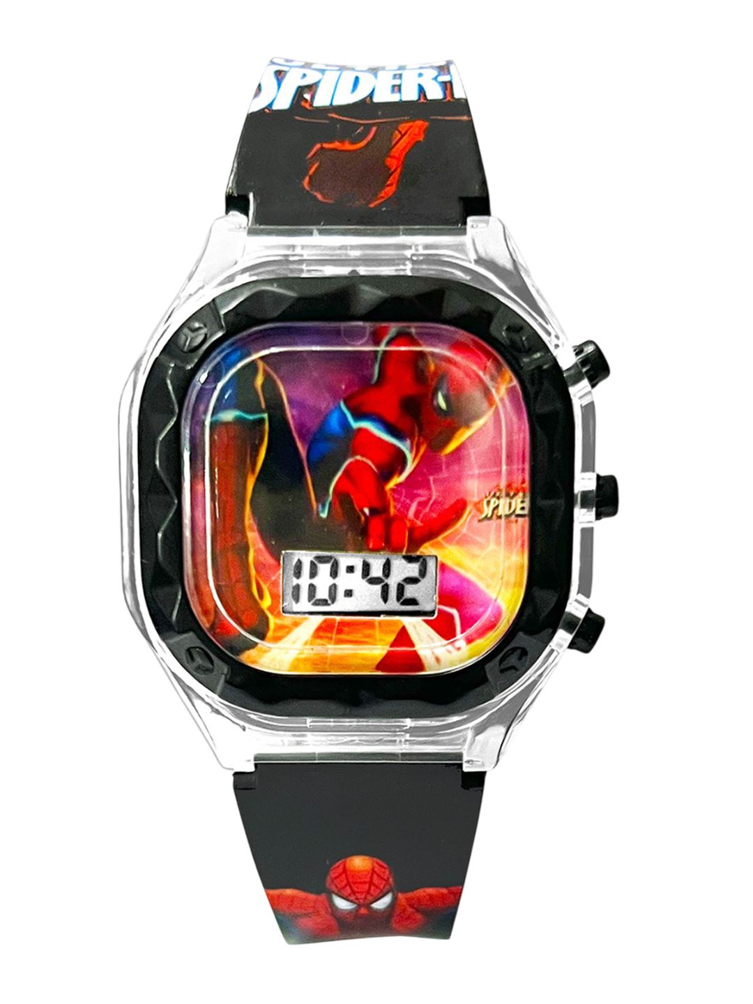 Time Up Kids Printed Dial & Textured Straps Digital Watch NGLOW-SP1-picture-24