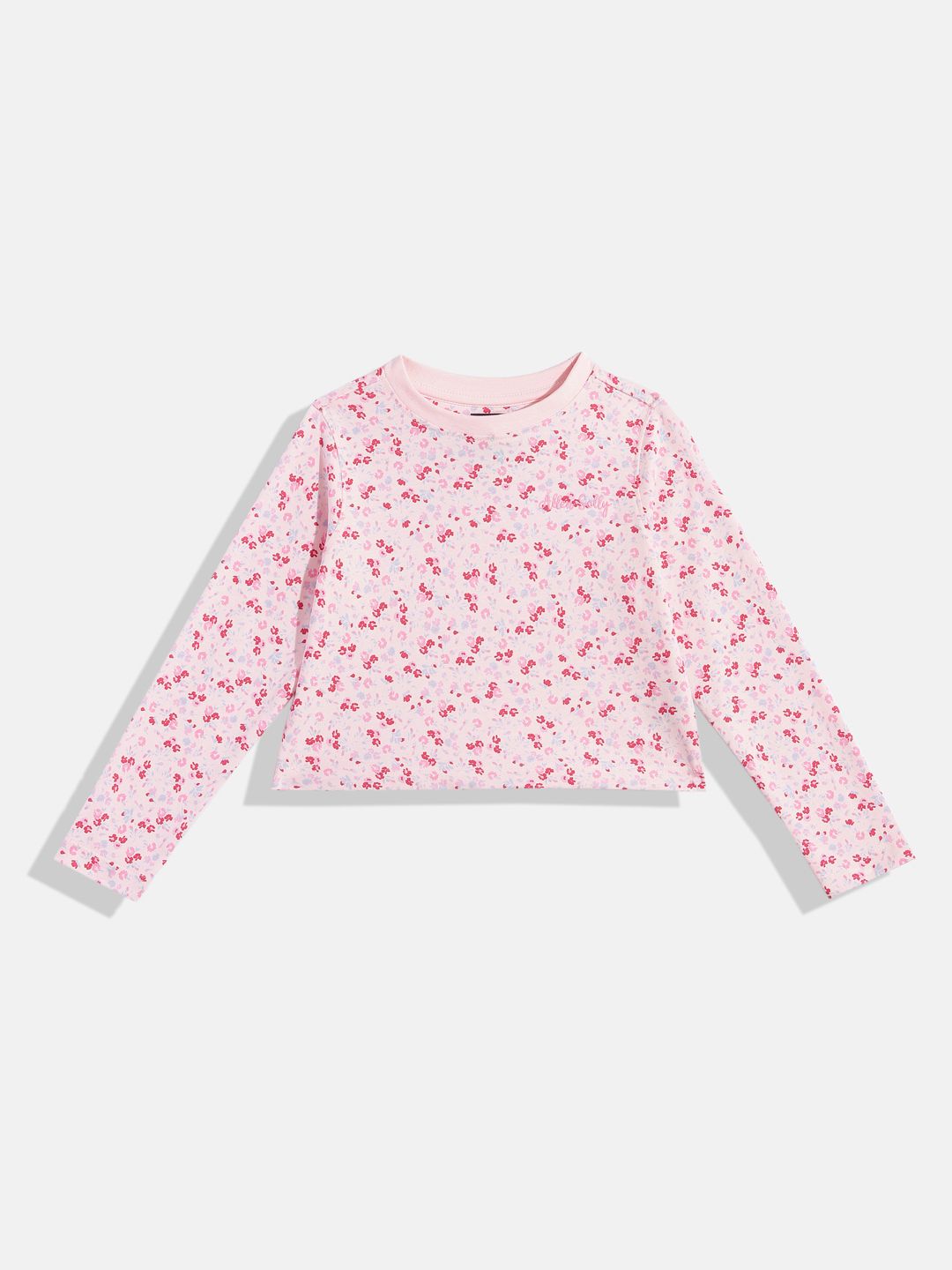 Allen Solly Junior Girls Floral Printed Pure Cotton T-shirt-picture-13