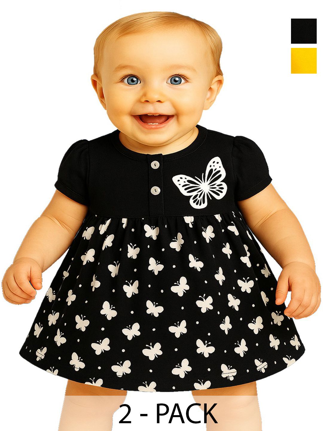 KidzzCart Polka Dot Print Fit & Flare Dress-picture-19