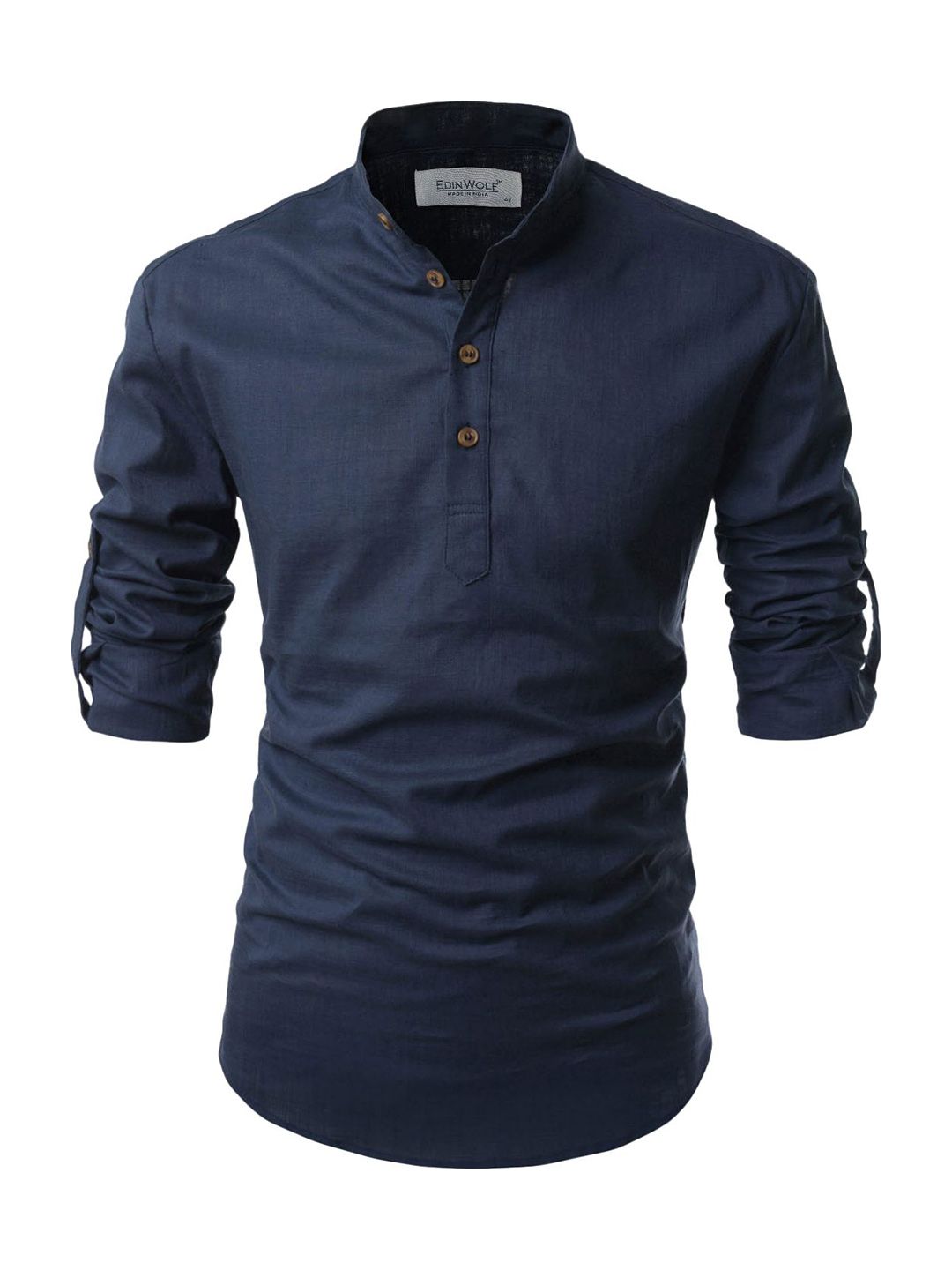 EdinWolf Mandarin Collar A Line Cotton Kurta-picture-20