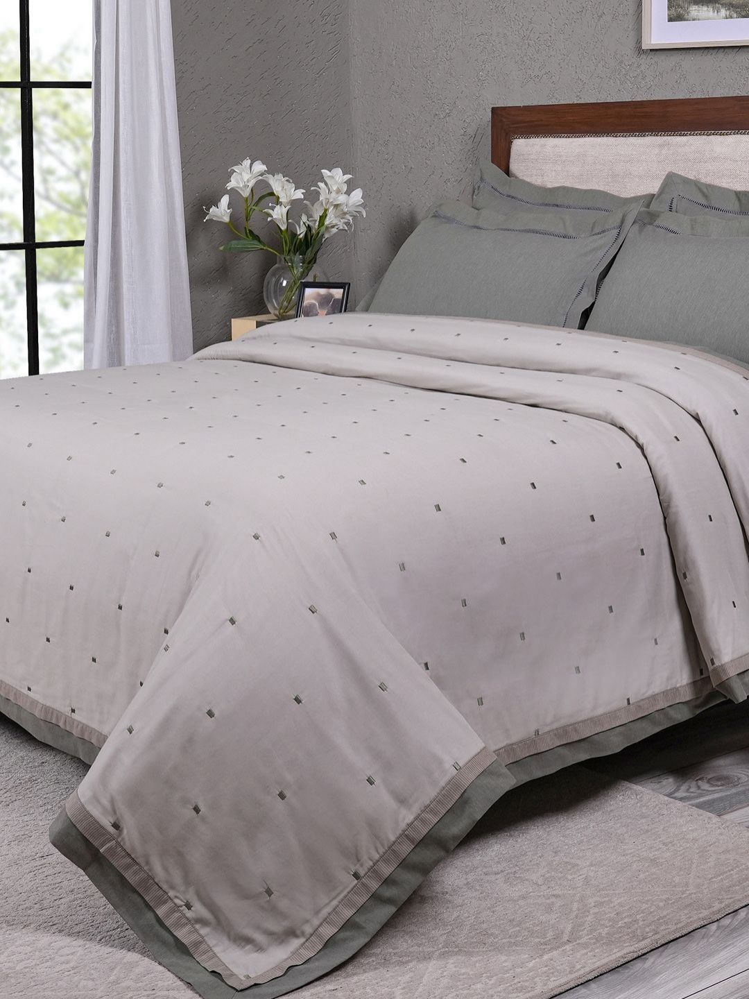 MASPAR Green 140 GSM Cotton Soft & Breathable Single Bed Dohar-image-29