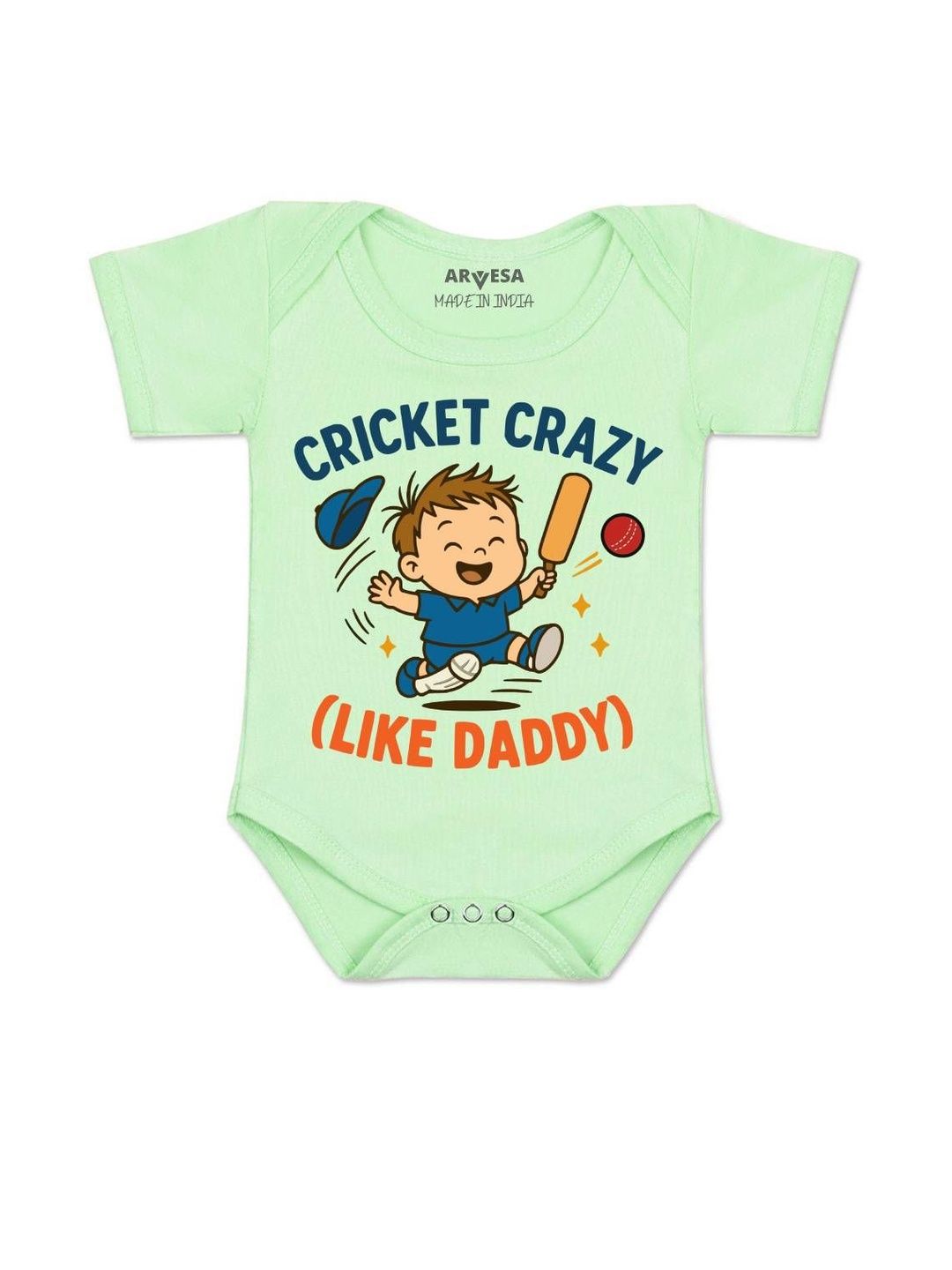 Arvesa Kids-Unisex Green Cotton Rompers-picture-27