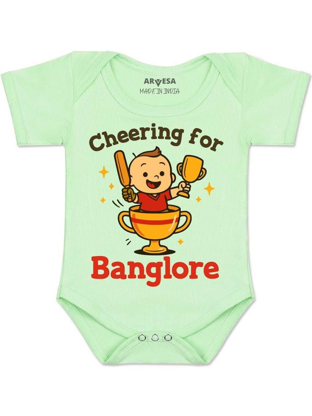 arvesa Cheering For Bangalore Printed Romper-picture-21