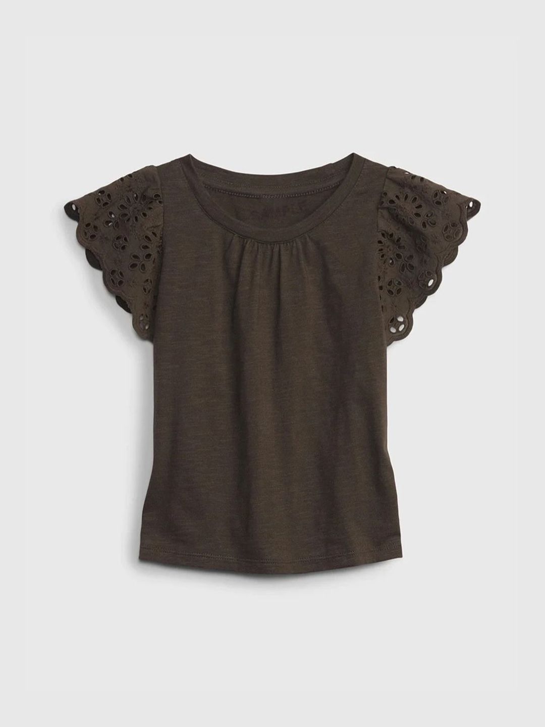 GAP Girls Pure Cotton Round Neck Tops-picture-11