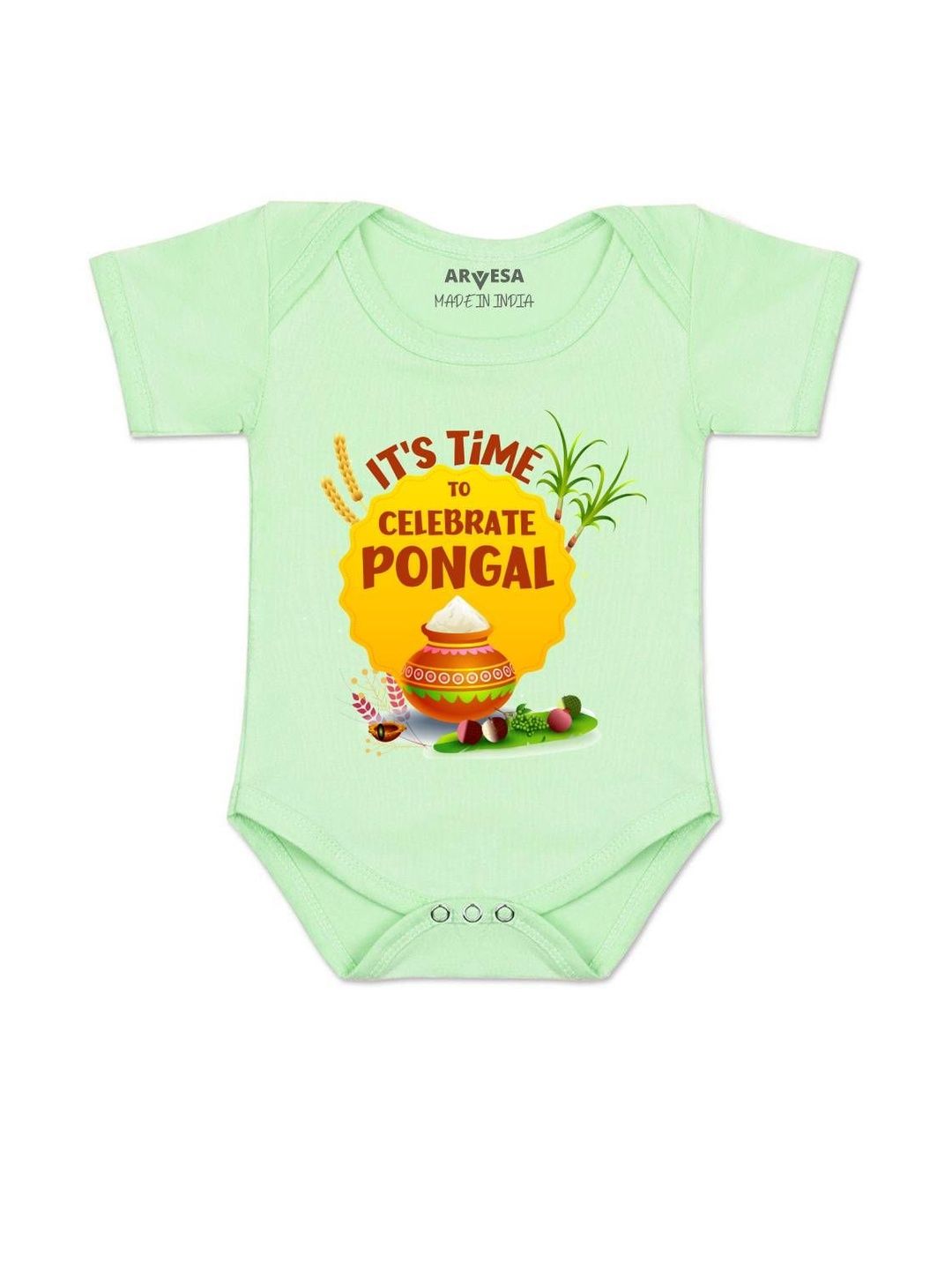 arvesa Time To Celebrate Pongal Printed Romper-picture-44