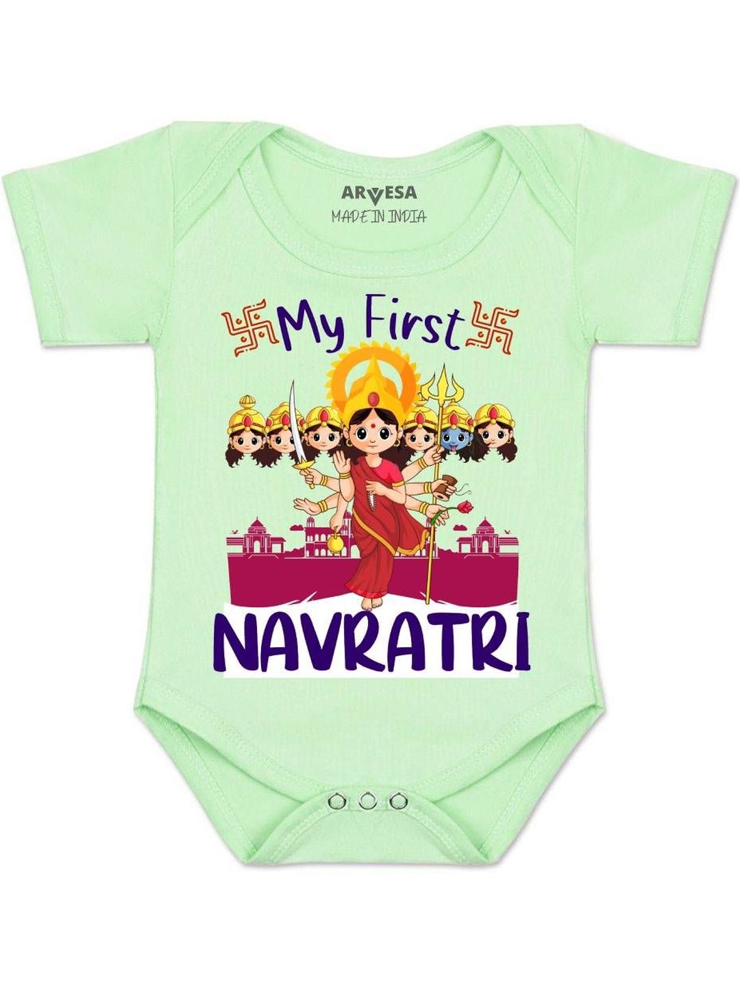 arvesa My first Navratri Printed Romper-picture-57