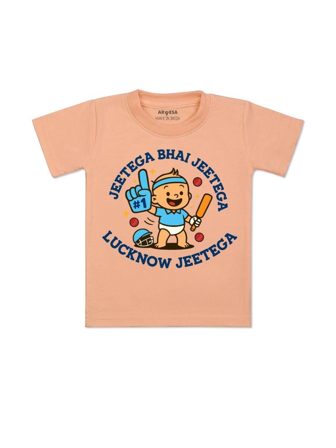 Arvesa Kids-Unisex Printed Cotton Tshirts-picture-55