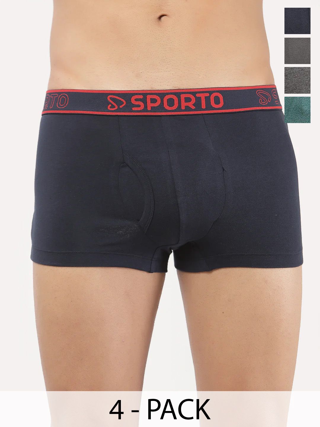 Sporto by Macho Pack Of 3 Combed Cotton Trunk-picture-10