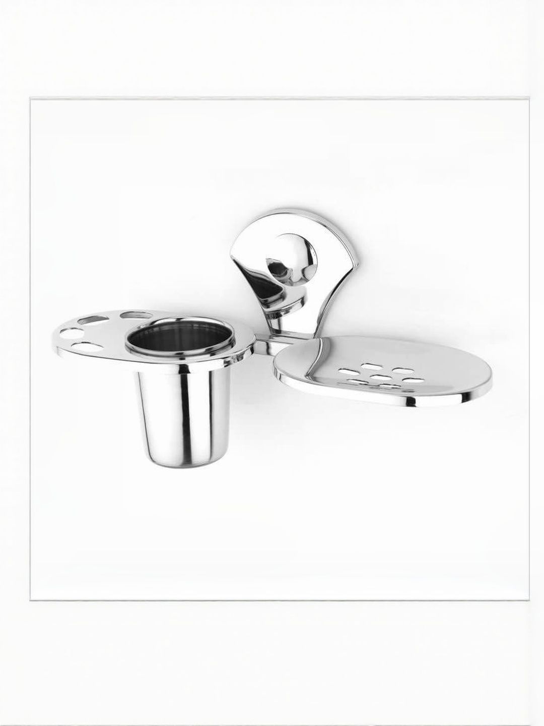 GLOXY Silver-Toned Solid Stainless Steel Soap Dish-image-26