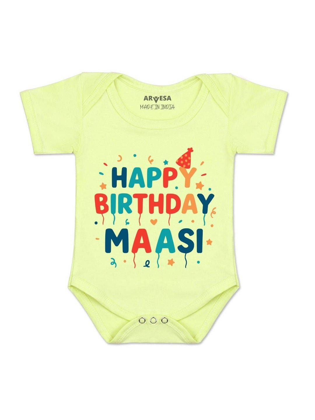 Arvesa Kids-Unisex Yellow Cotton Rompers-picture-33