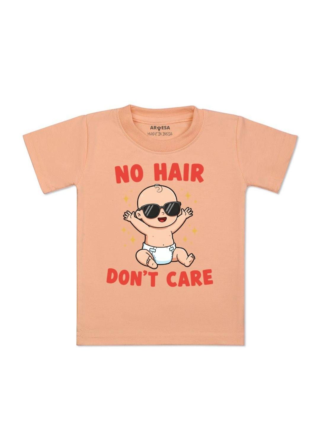 arvesa No Hair Dont Care Printed Kids Tshirt-picture-49