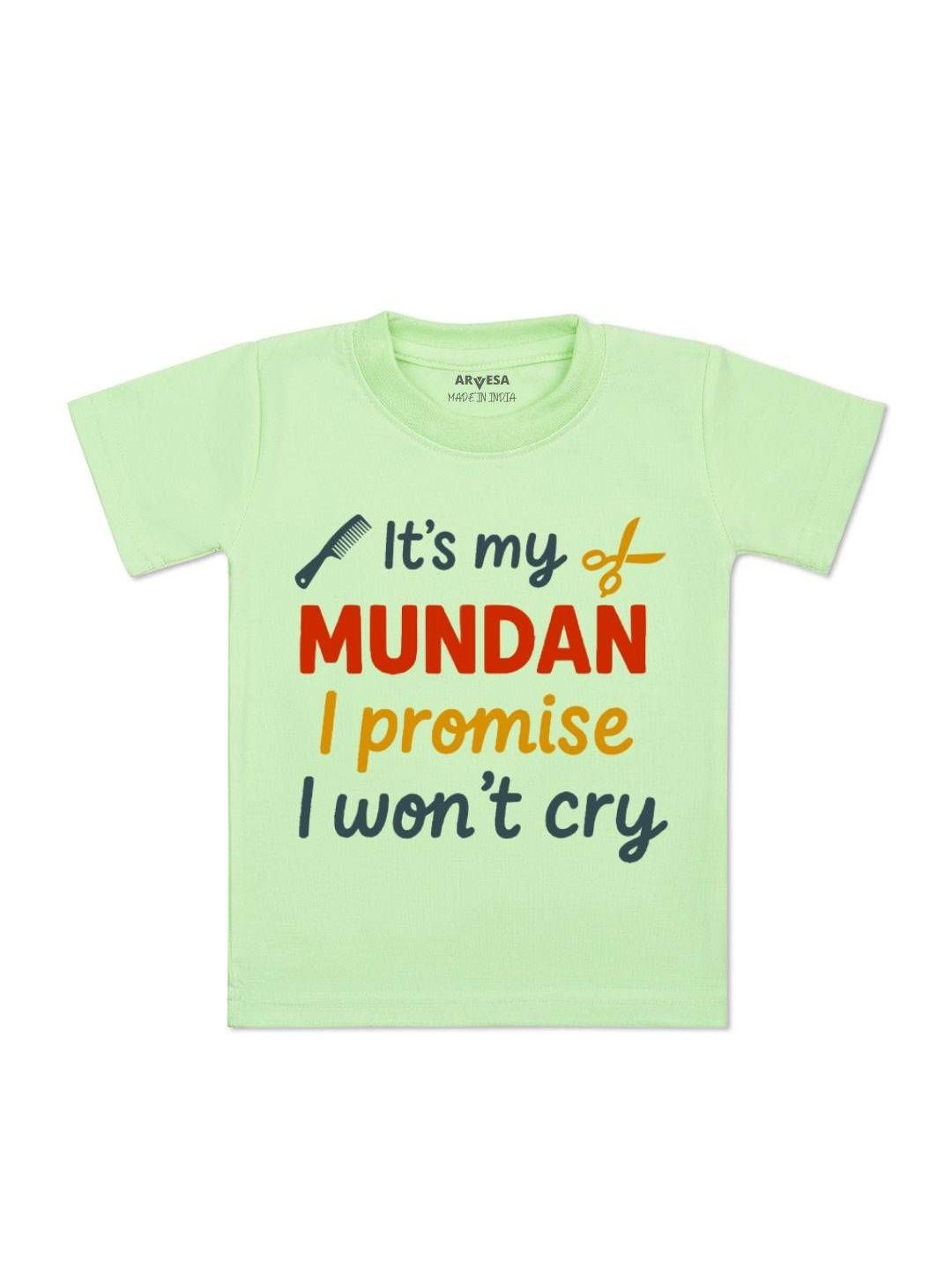 arvesa I Promise I wont Cry Printed Kids Tshirt-picture-54