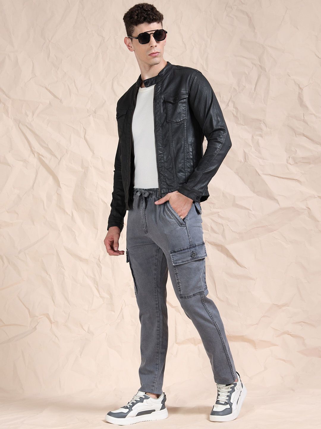 Buy Beevee Men Regular Fit Cotton Cargos - Trousers for Men 36948238 ...
