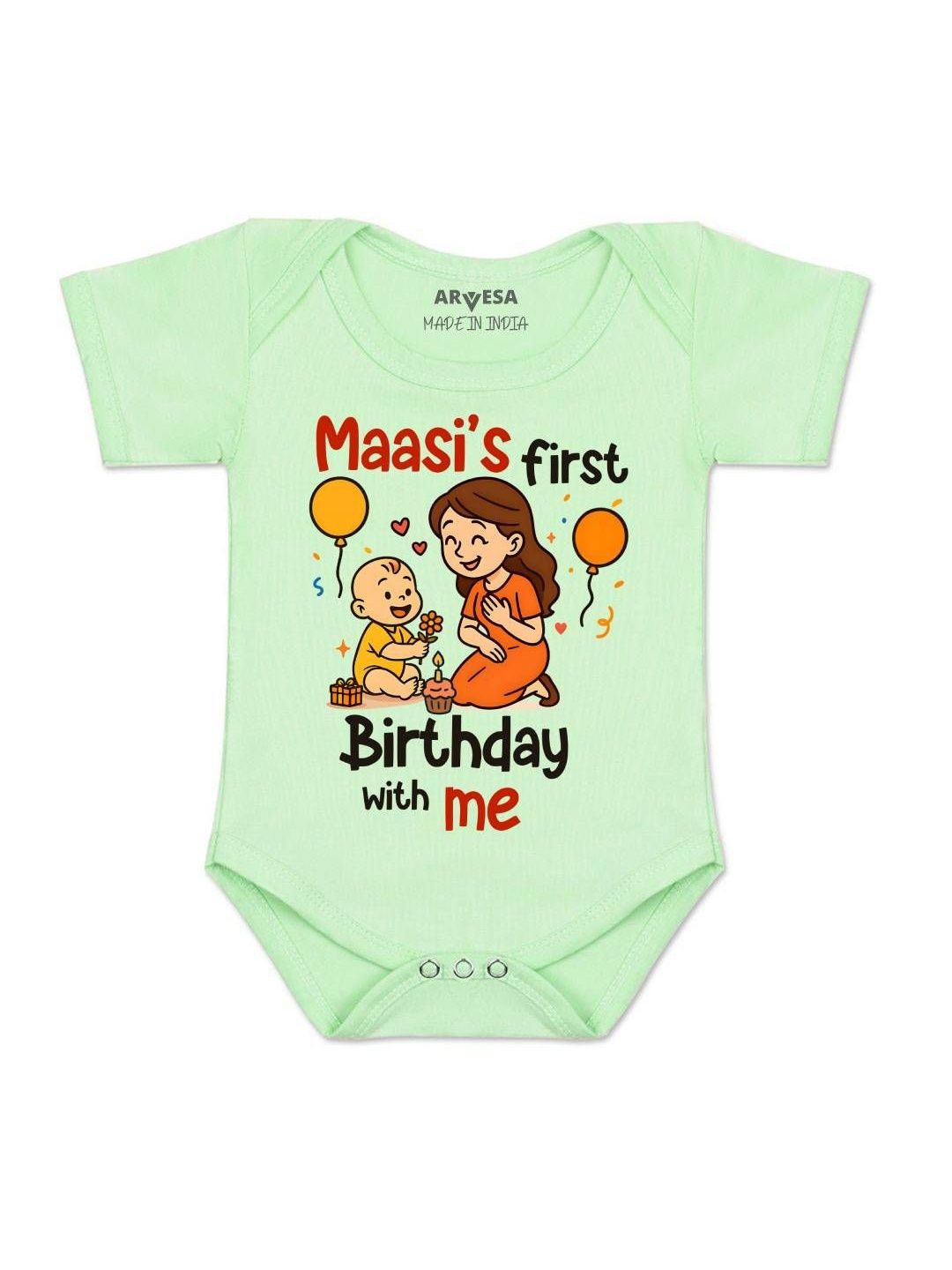 Arvesa Kids-Unisex Green Cotton Rompers-picture-34