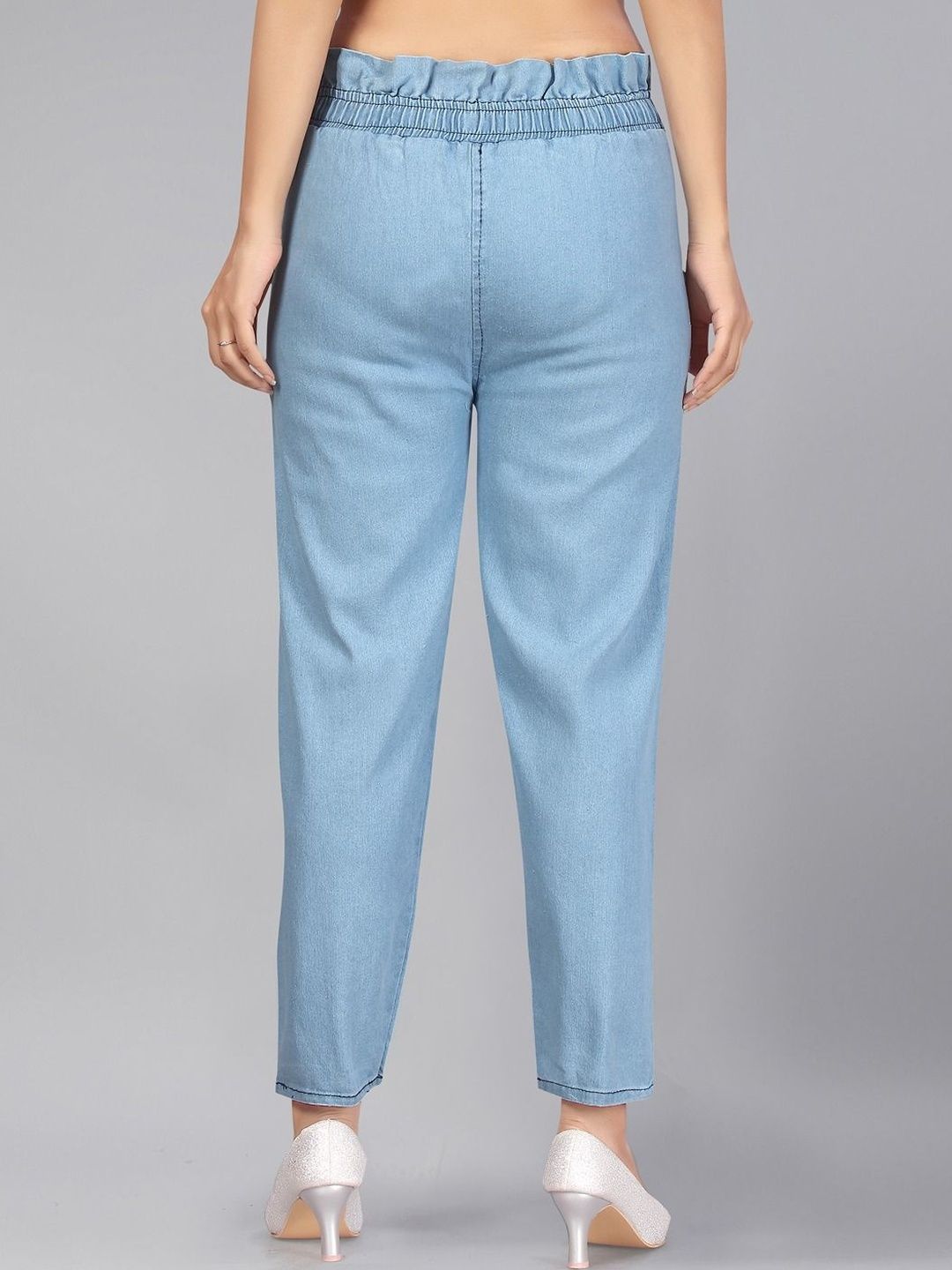 Muhuratam Girls Blue Colour Denim Jeans-picture-34