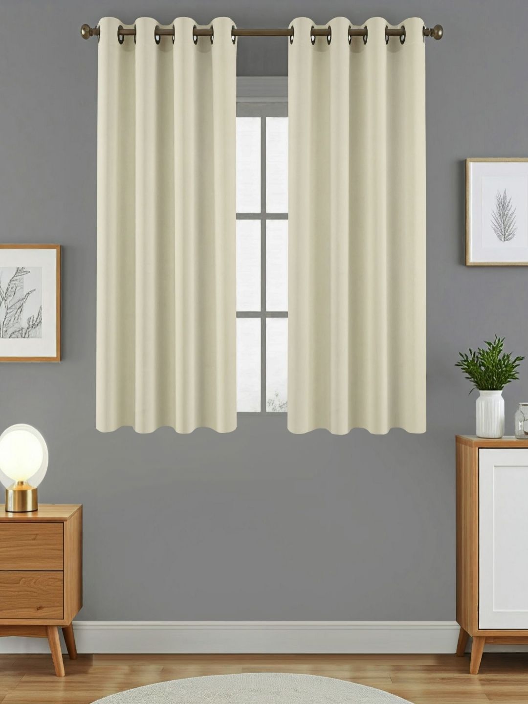 Aura Cream 2 Pieces Black Out Window Curtain-picture-25