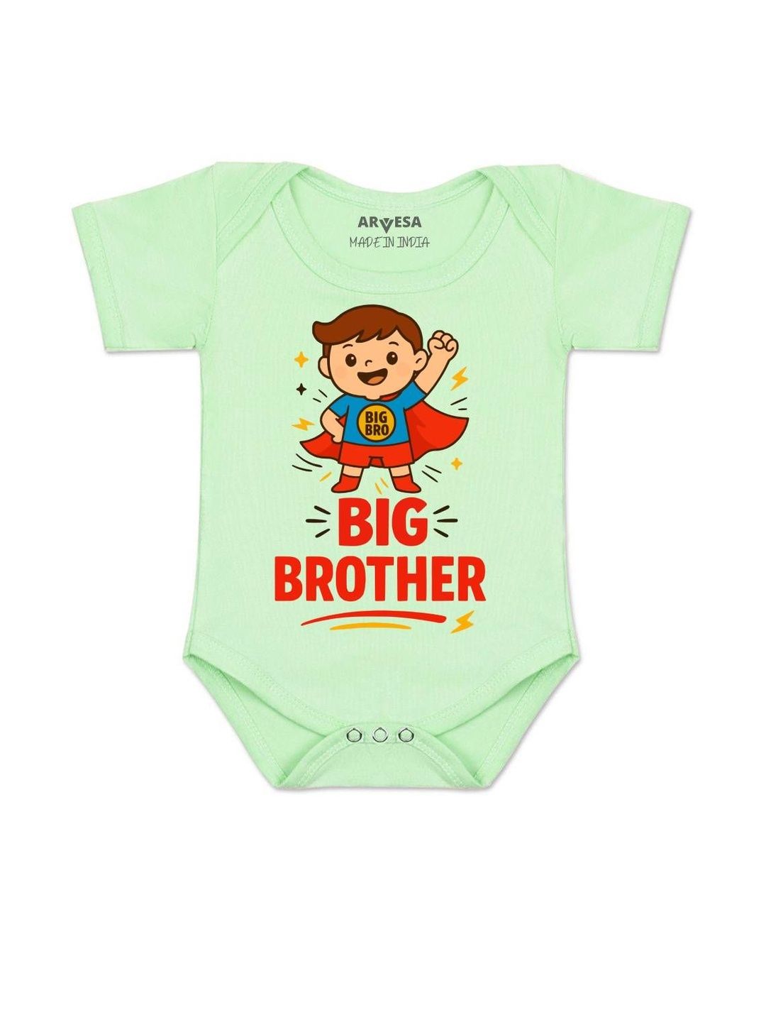 Arvesa Kids-Unisex Green Cotton Rompers-picture-22