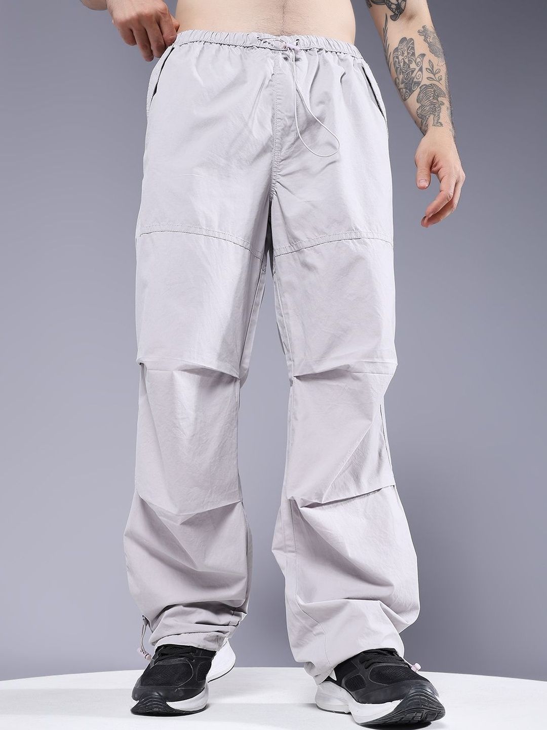 PRONK Men Loose Fit Parachute Trousers-picture-40