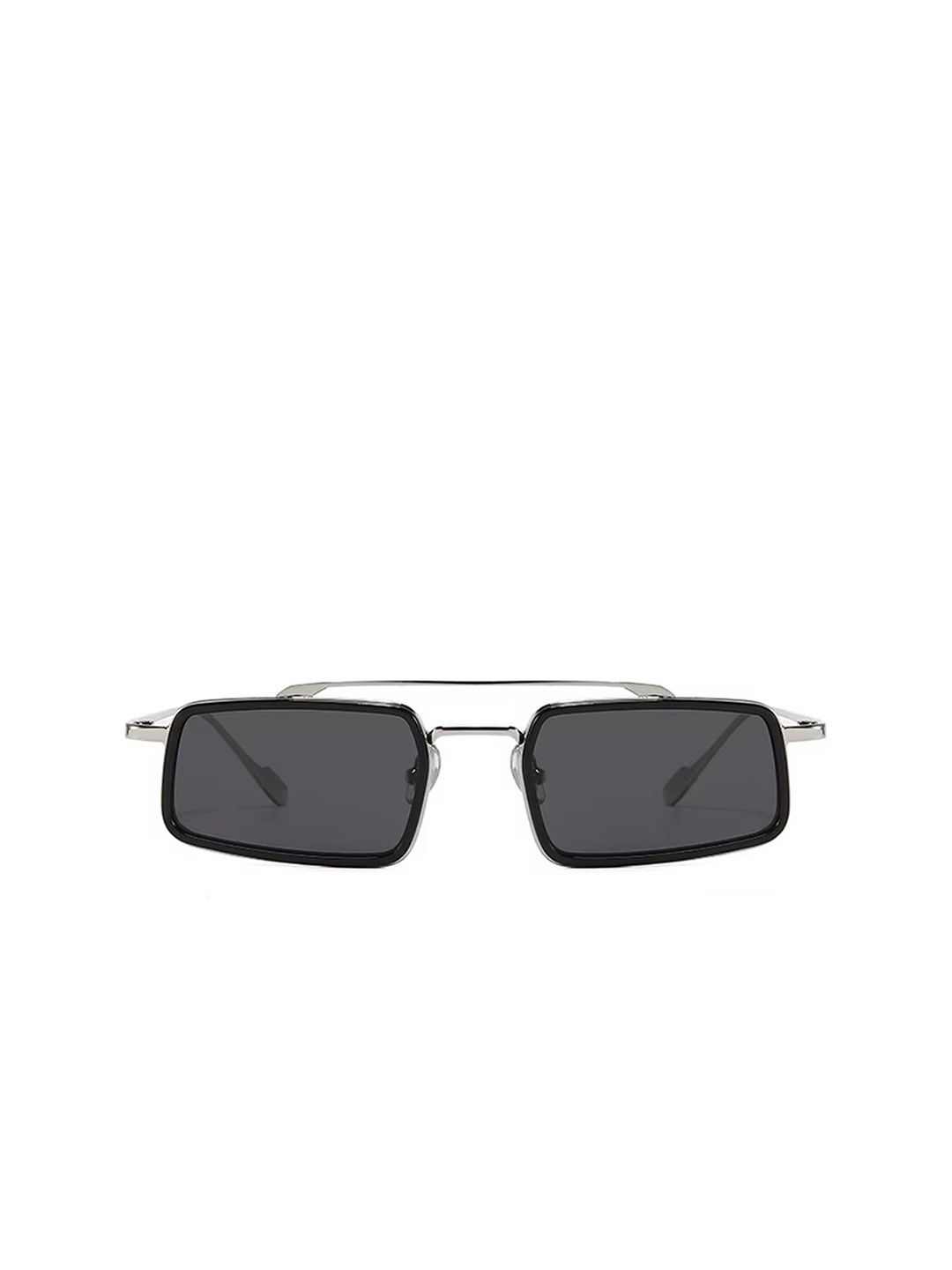 AUGEN Unisex Black Lens & Silver-Toned Rectangle Sunglasses with-picture-33