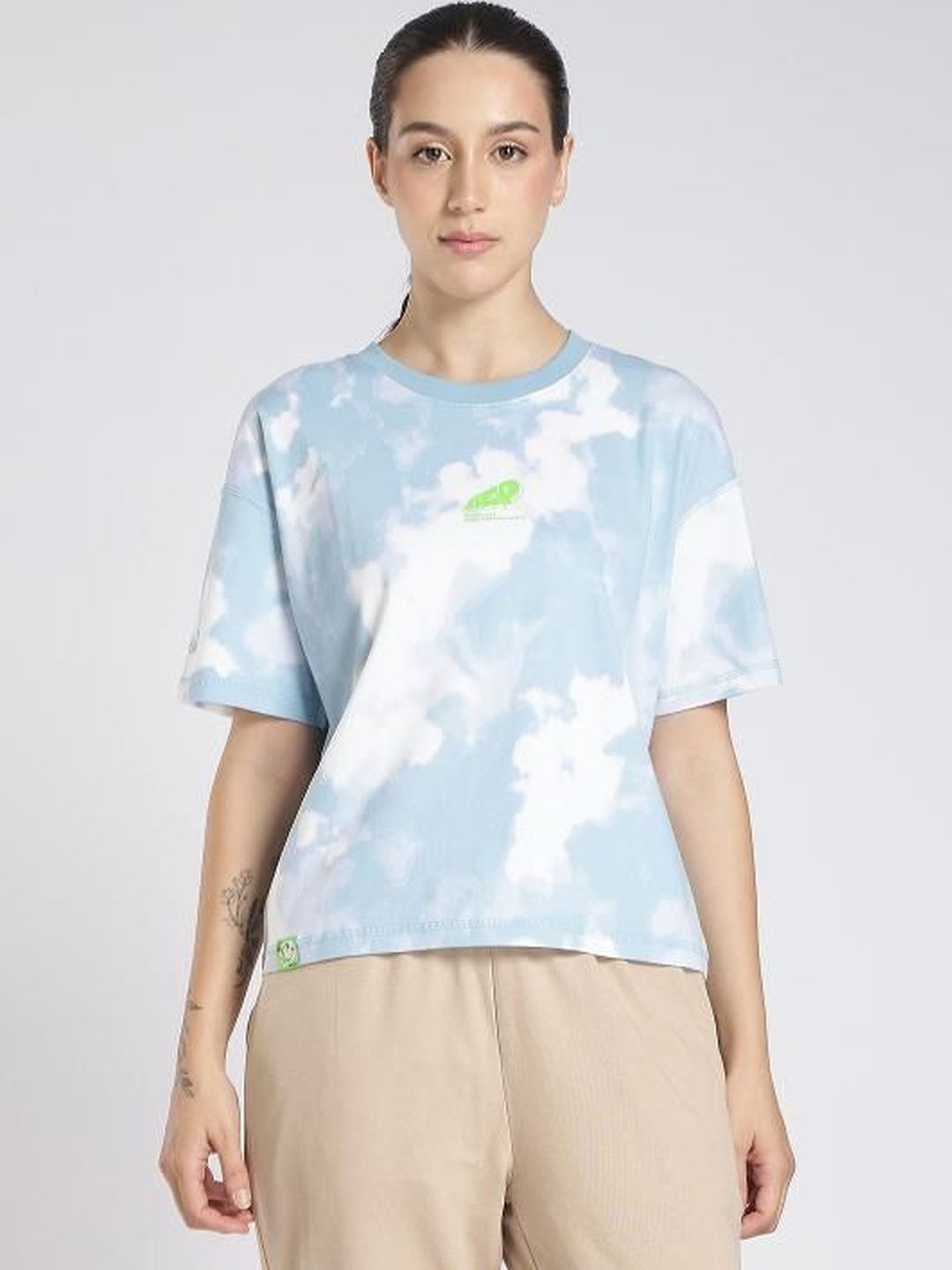 Xtep Tie And Dyed Round Neck GO-DRY Cotton T-shirt-picture-33
