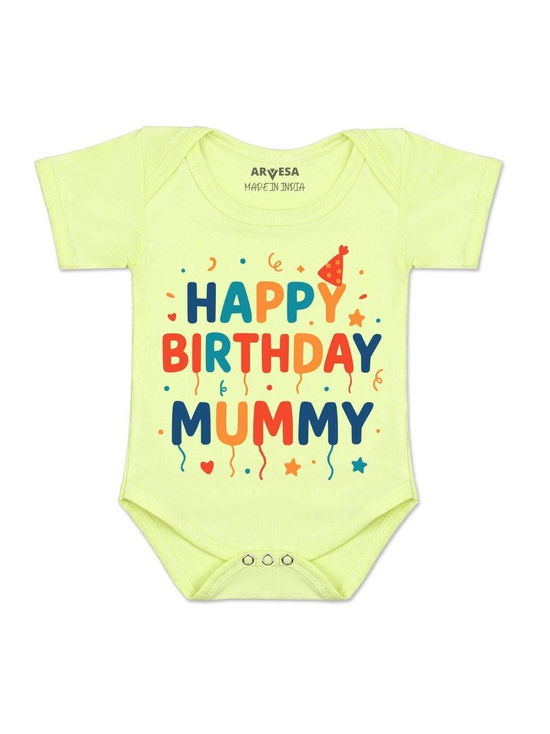 Arvesa Kids-Unisex Yellow Cotton Rompers-picture-31