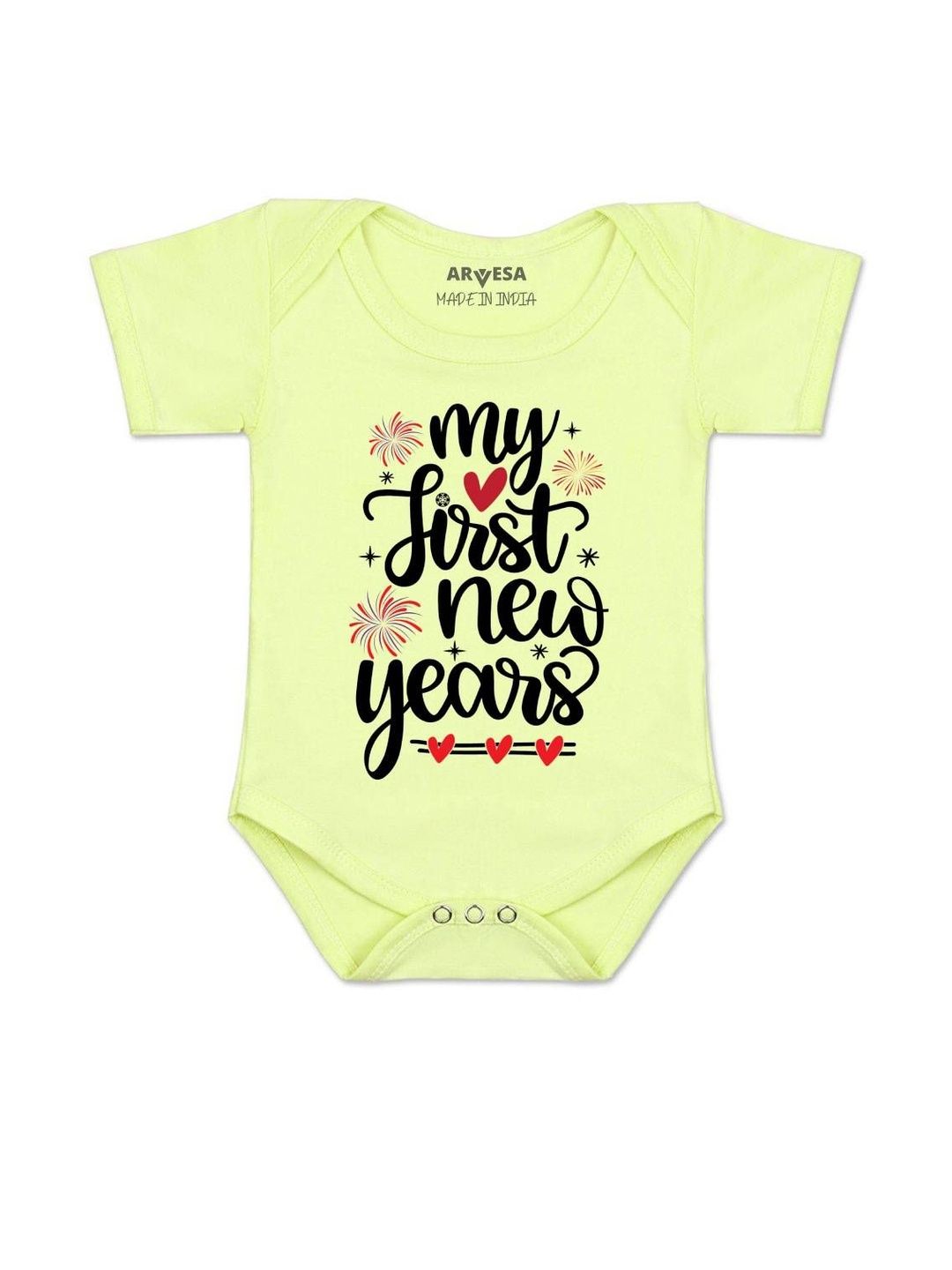 arvesa My First New Year Printed Romper-picture-28
