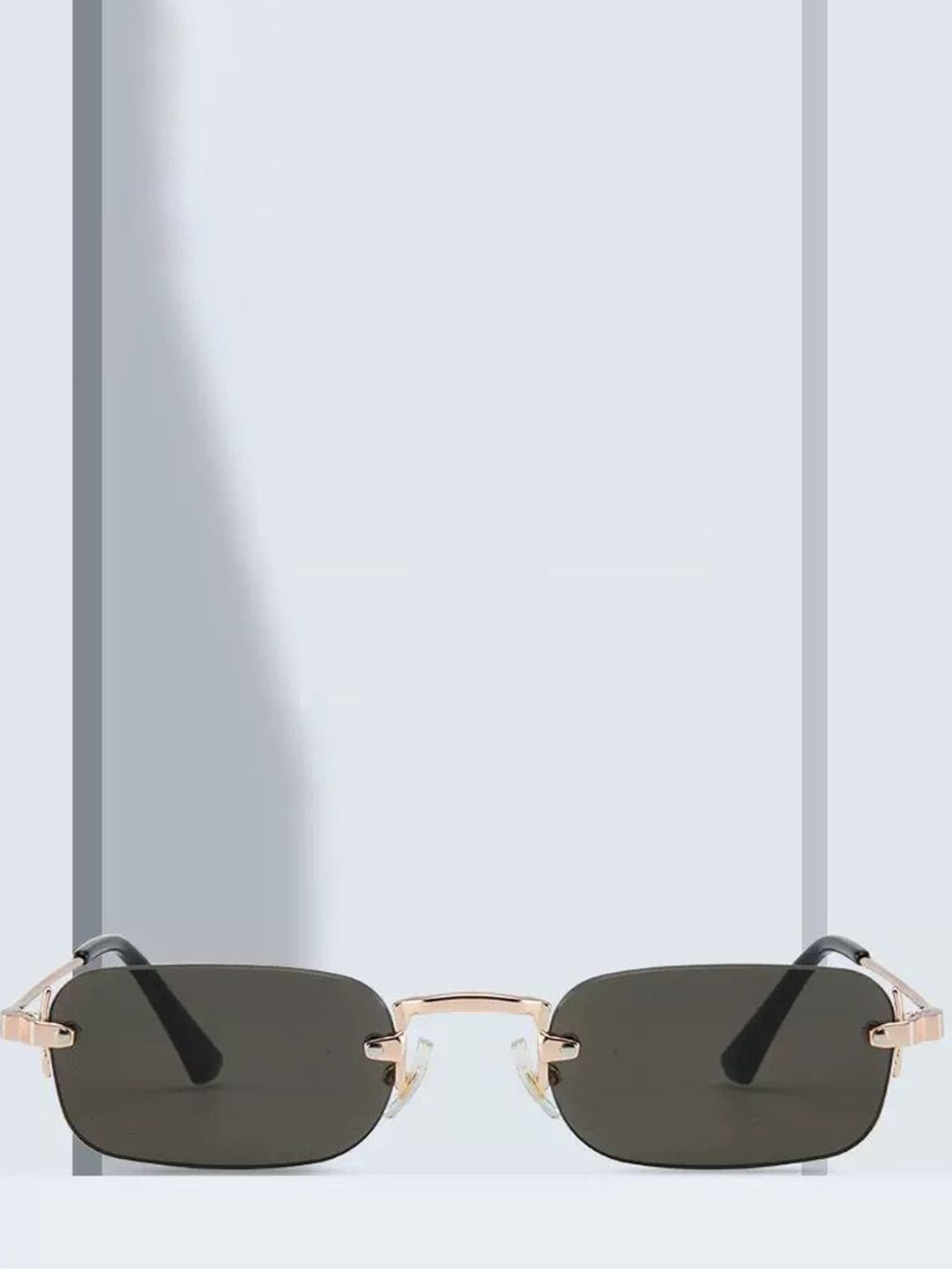 AUGEN Unisex Green Lens & Black Rectangle Sunglasses with-image-21